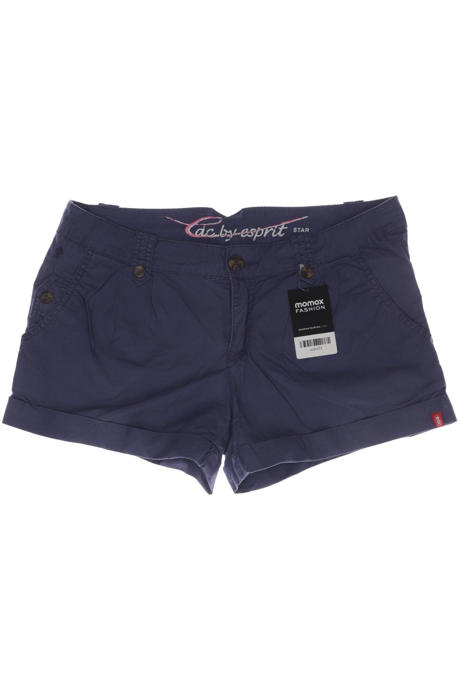 

edc by Esprit Damen Shorts, blau, Gr. 38