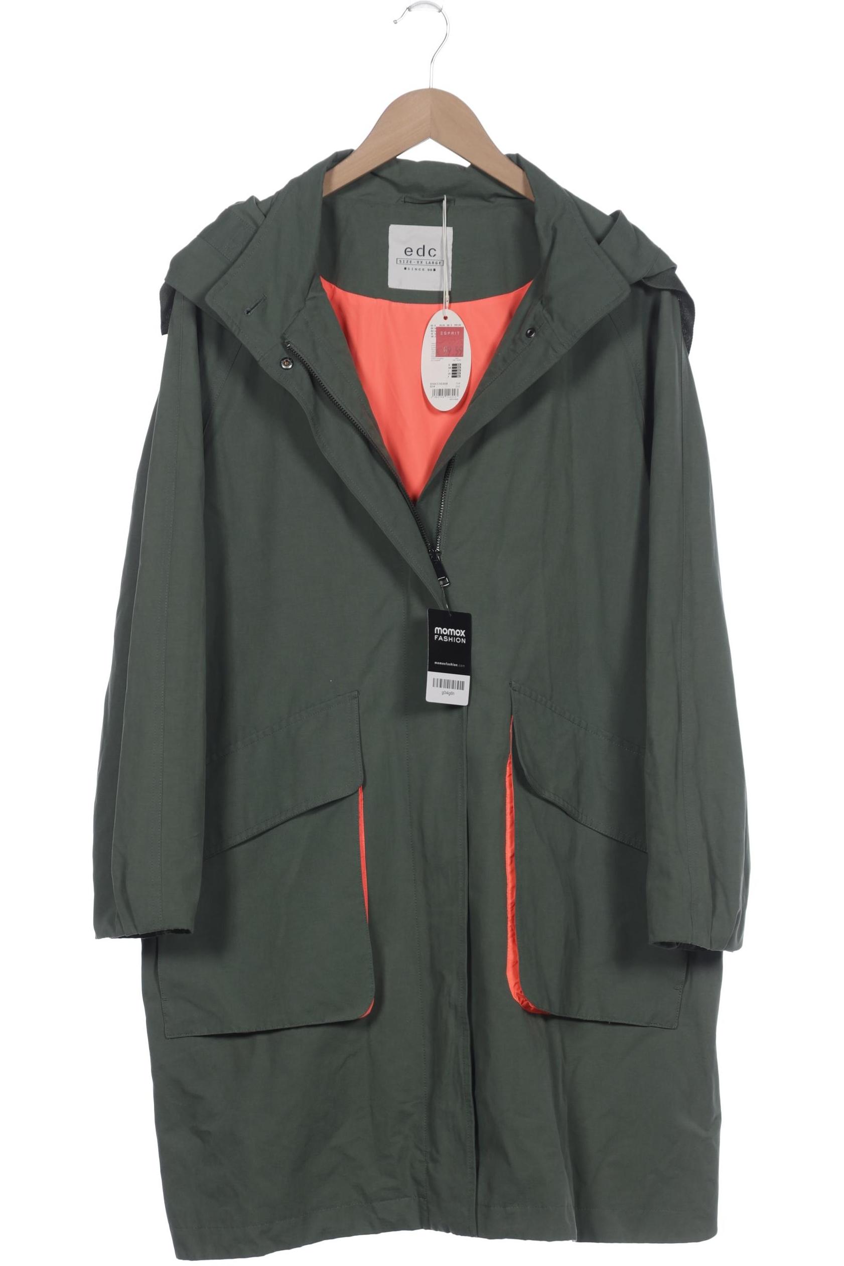 

edc by Esprit Damen Mantel, grün, Gr. 46