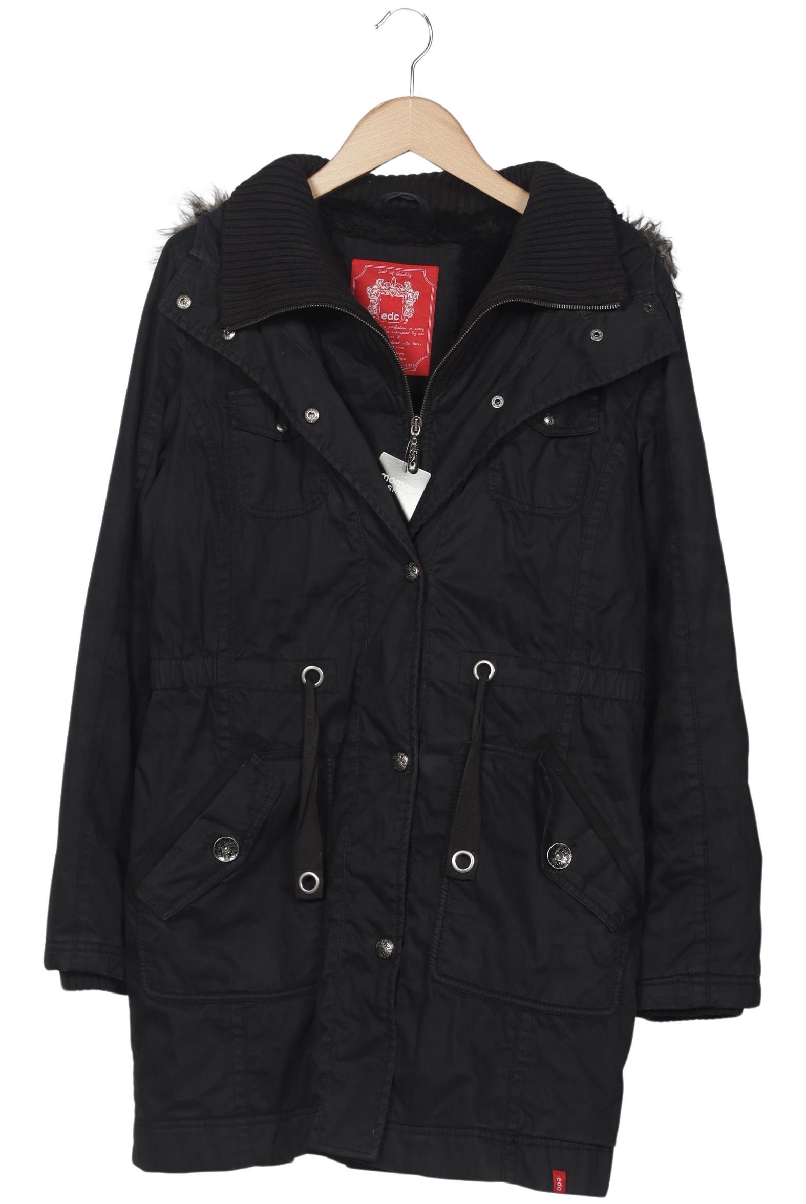 

edc by Esprit Damen Mantel, schwarz, Gr. 38