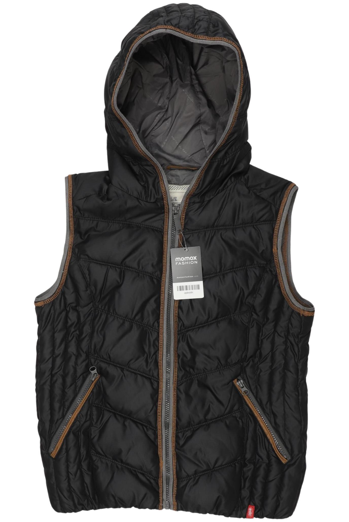 

edc by Esprit Damen Weste, schwarz, Gr. 38