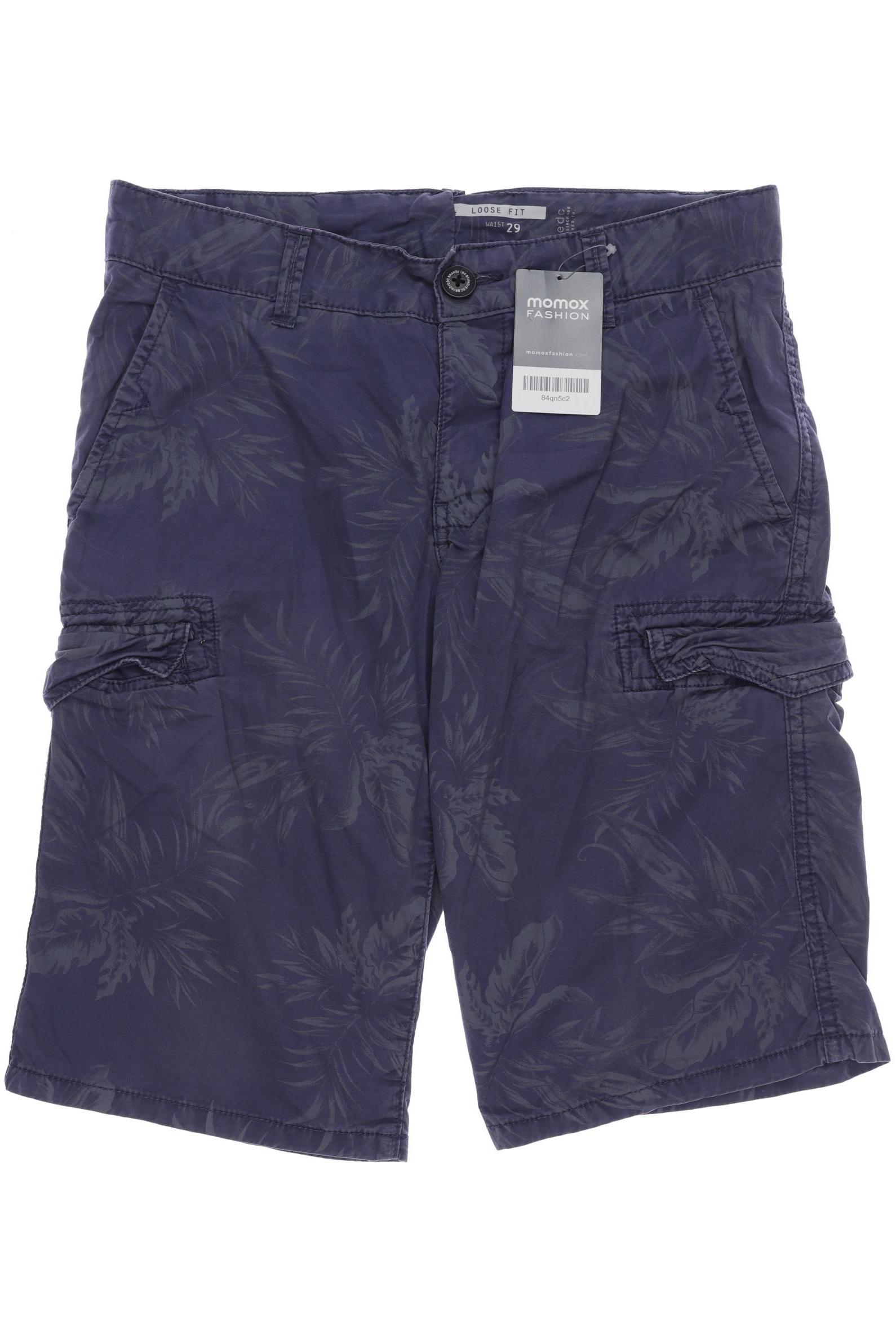 

edc by Esprit Herren Shorts, blau, Gr. 29