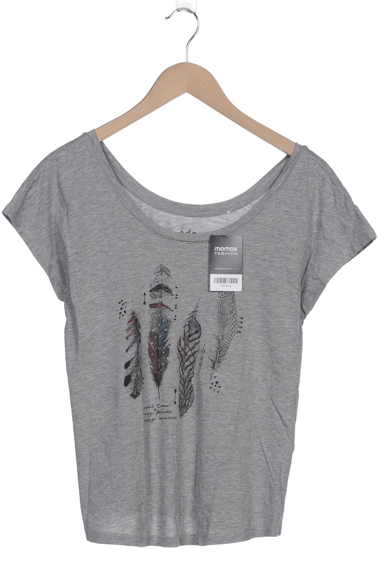 

edc by Esprit Damen T-Shirt, grau, Gr. 42