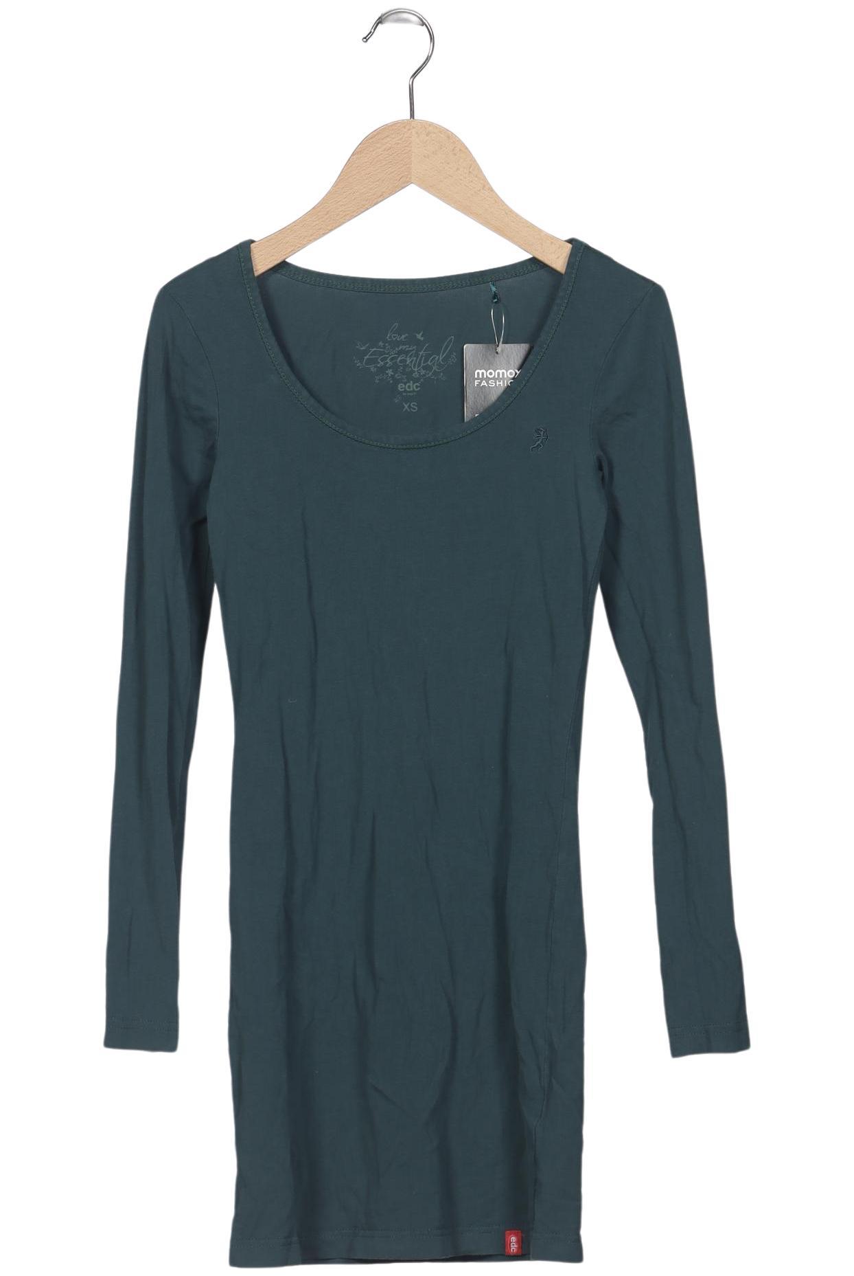 

edc by Esprit Damen Langarmshirt, türkis, Gr. 34