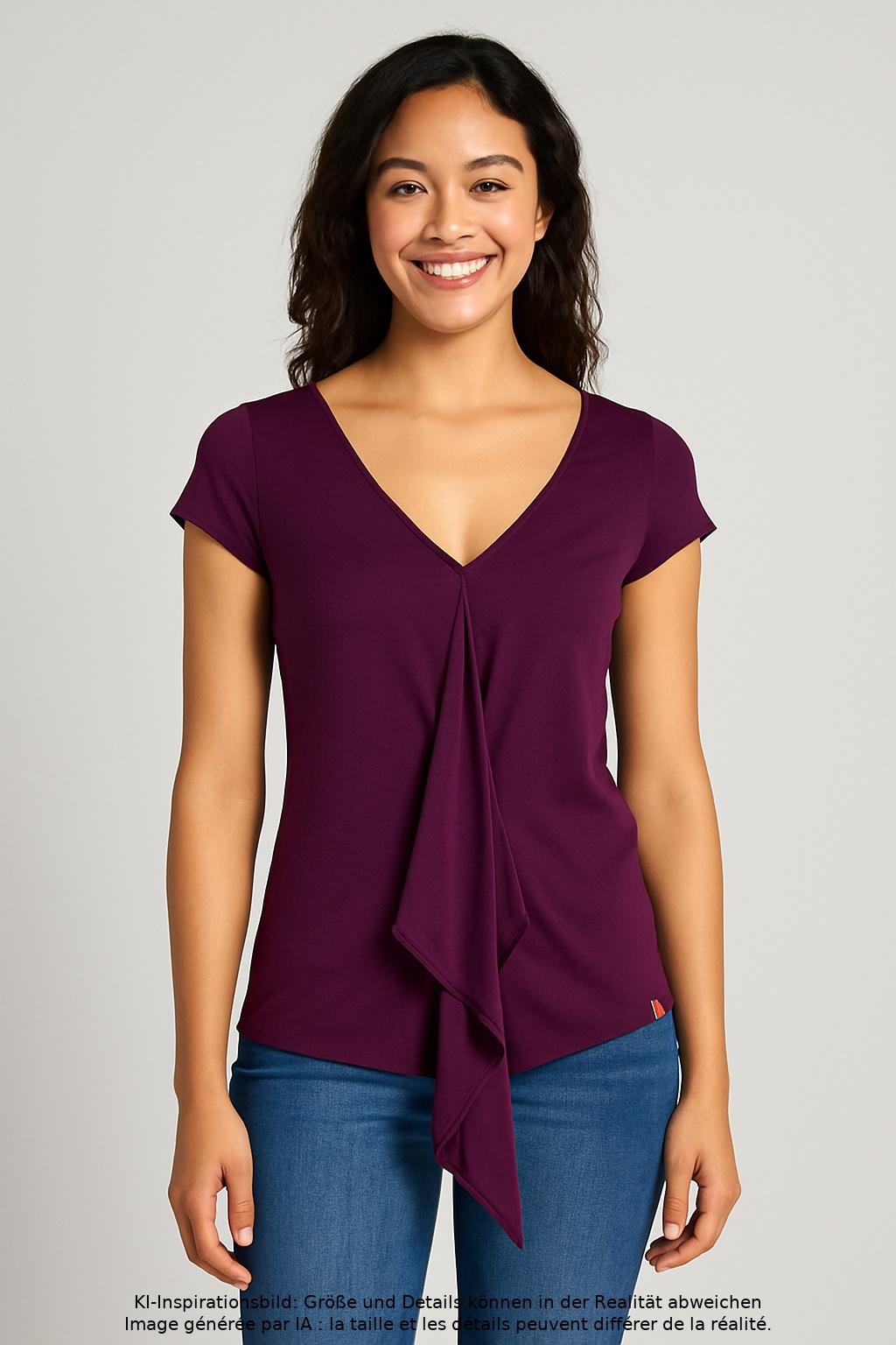 

edc by Esprit Damen T-Shirt, flieder, Gr. 36