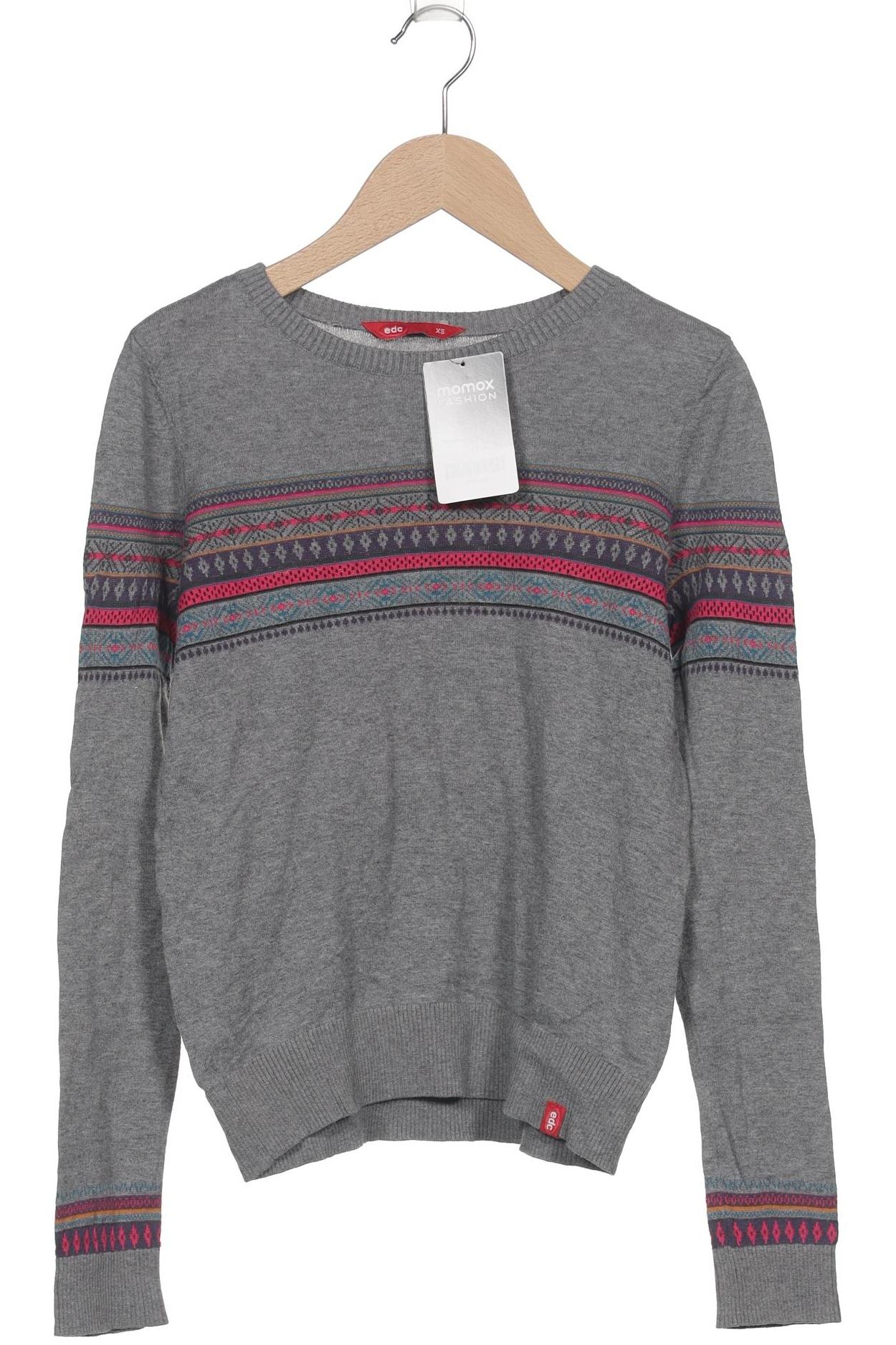 

edc by Esprit Damen Pullover, grau, Gr. 34