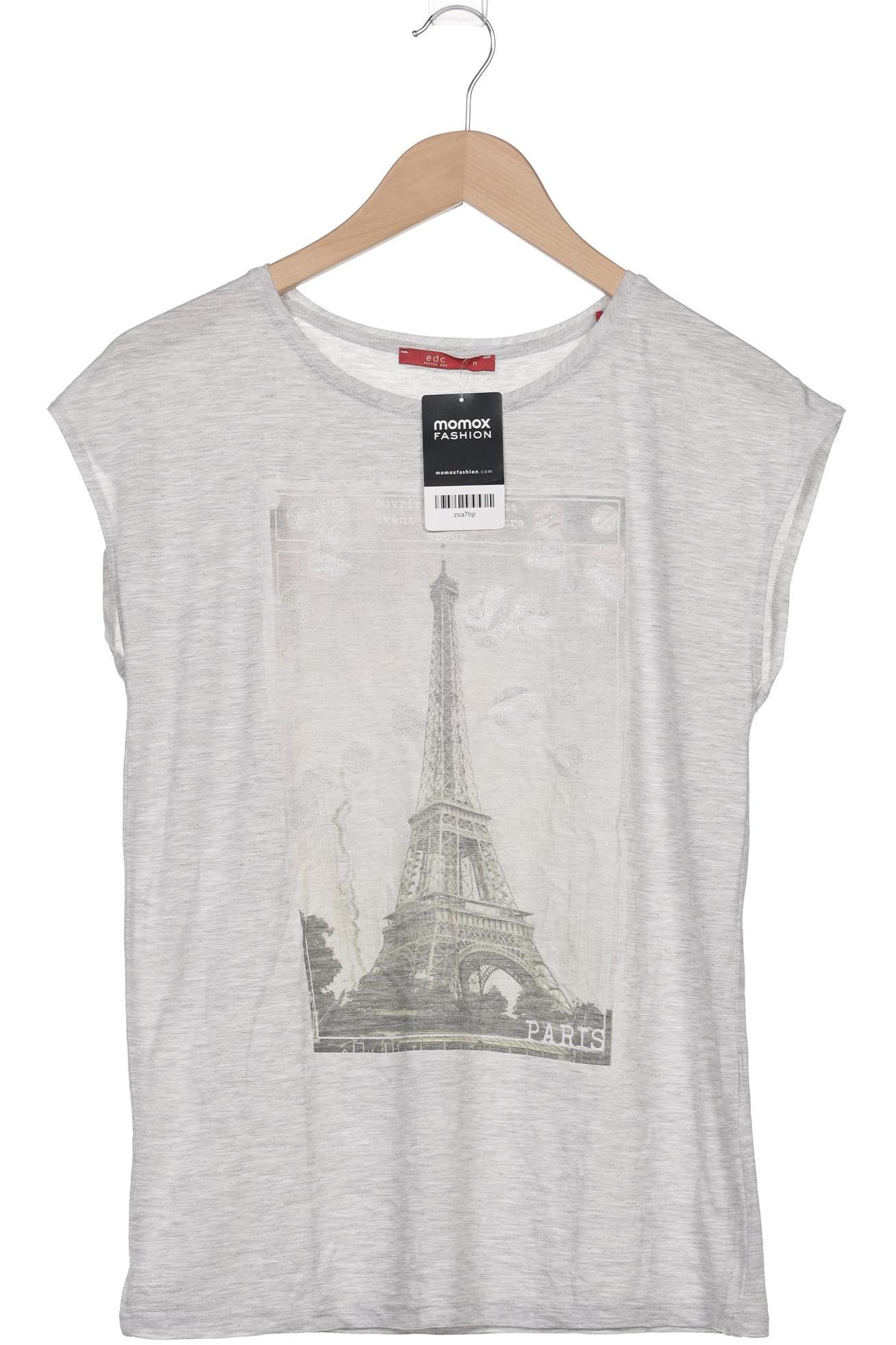 

edc by Esprit Damen T-Shirt, grau, Gr. 38