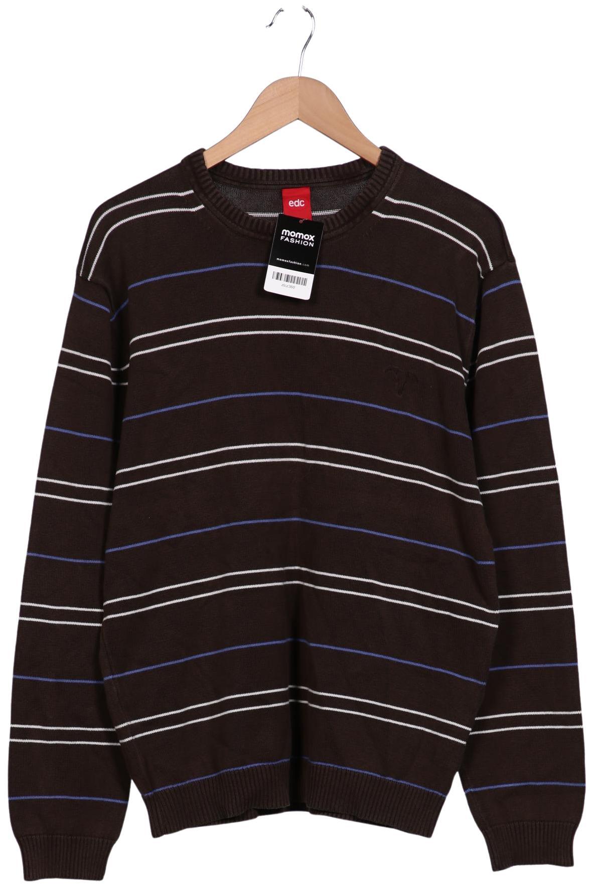 

edc by Esprit Herren Pullover, braun, Gr. 56