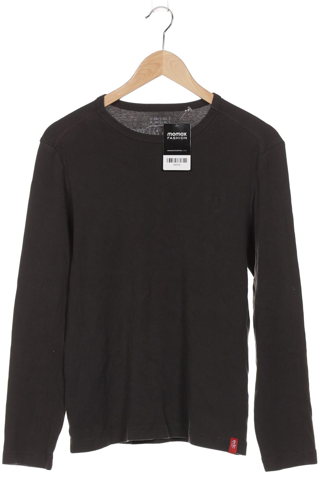 

edc by Esprit Damen Langarmshirt, grau, Gr. 38