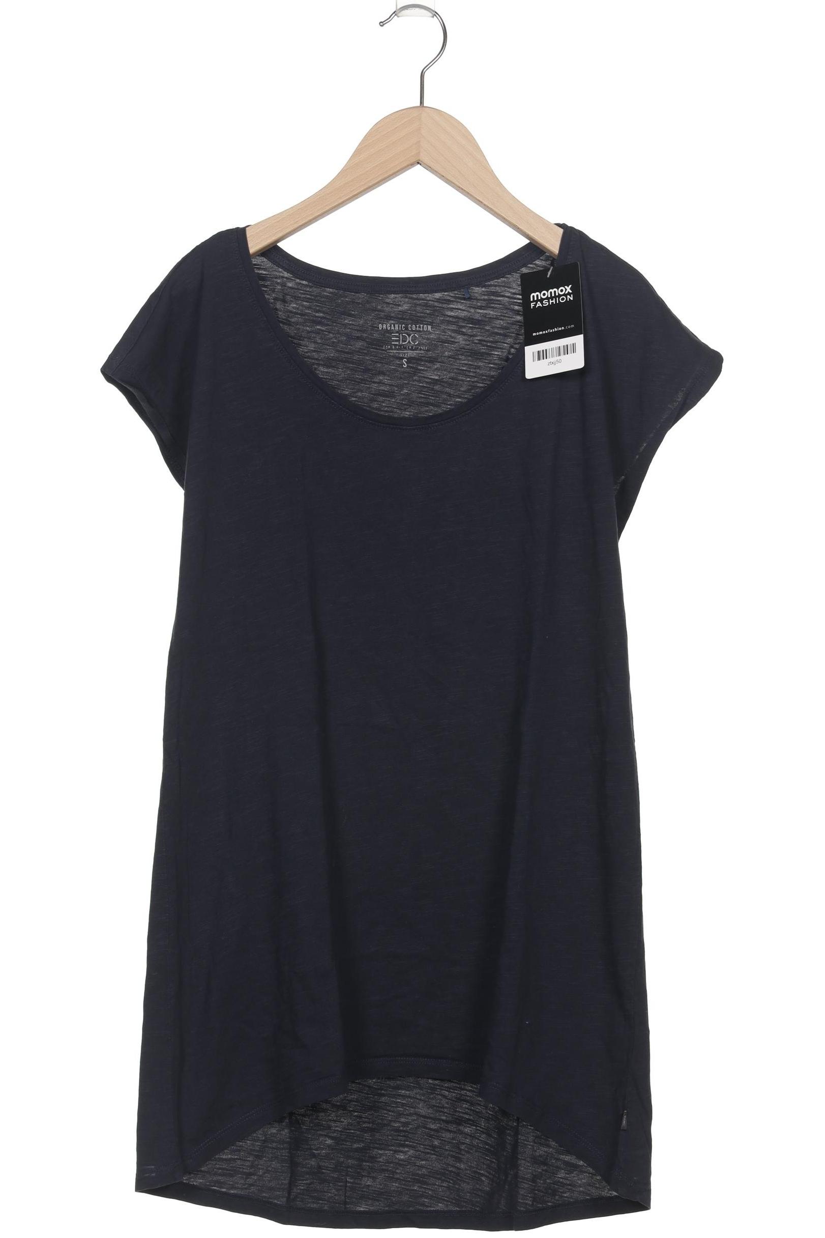 

edc by Esprit Damen T-Shirt, marineblau, Gr. 36
