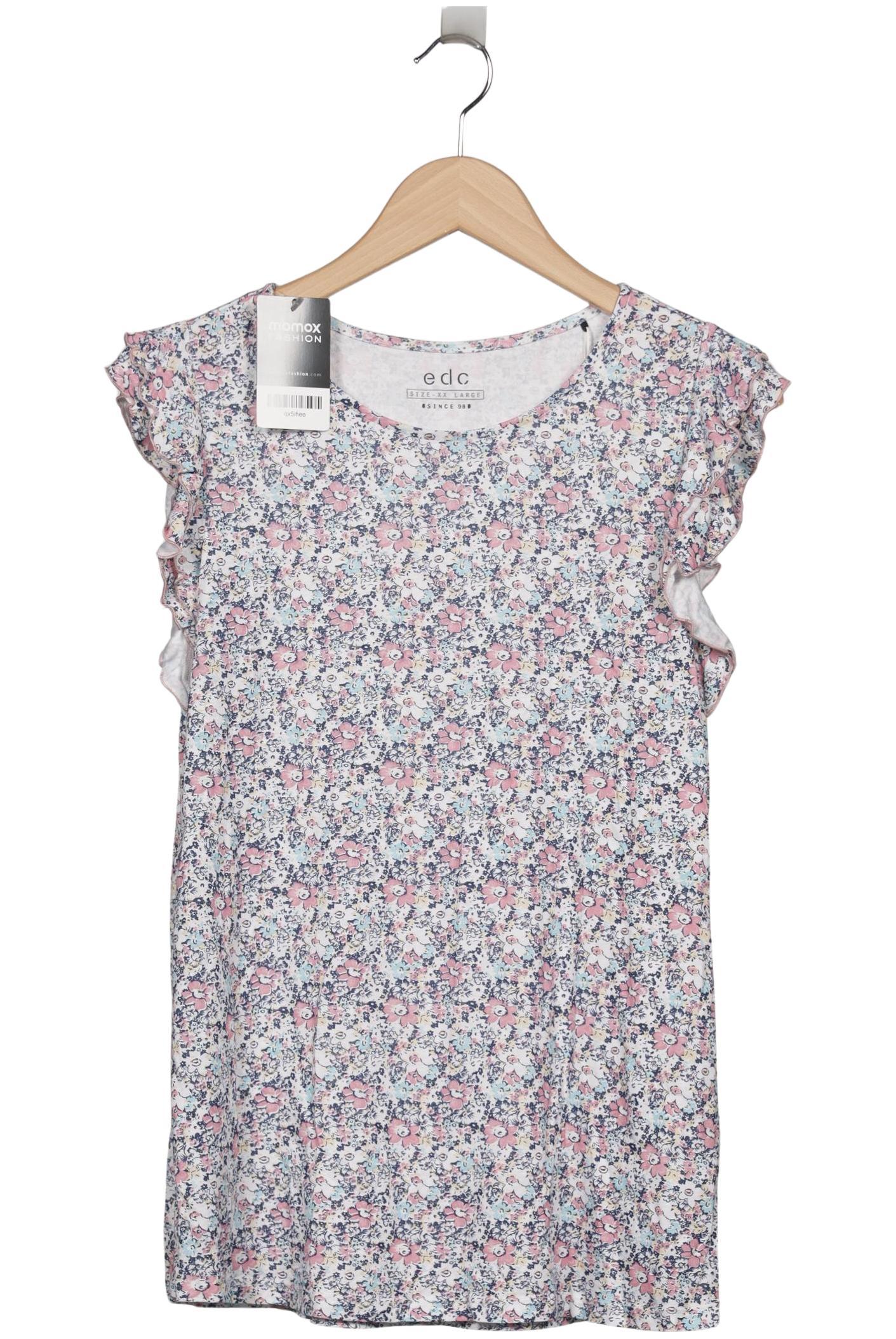 

edc by Esprit Damen T-Shirt, mehrfarbig, Gr. 46