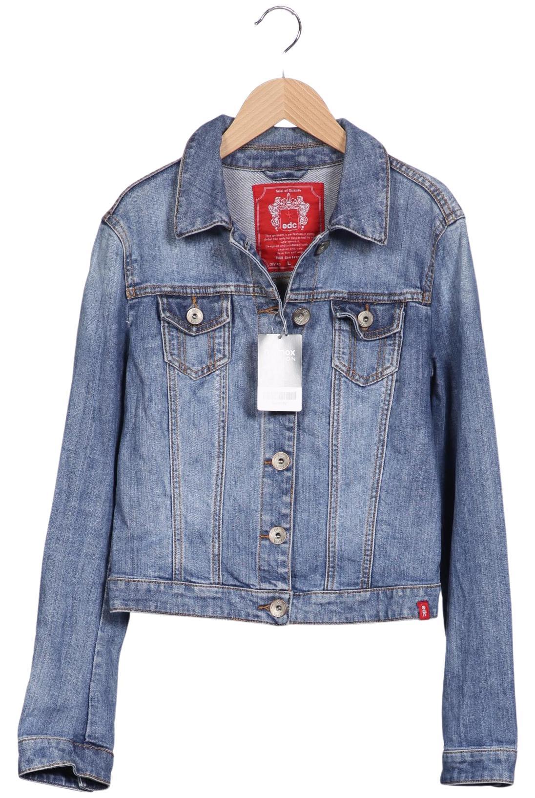 

edc by Esprit Damen Jacke, blau, Gr. 42