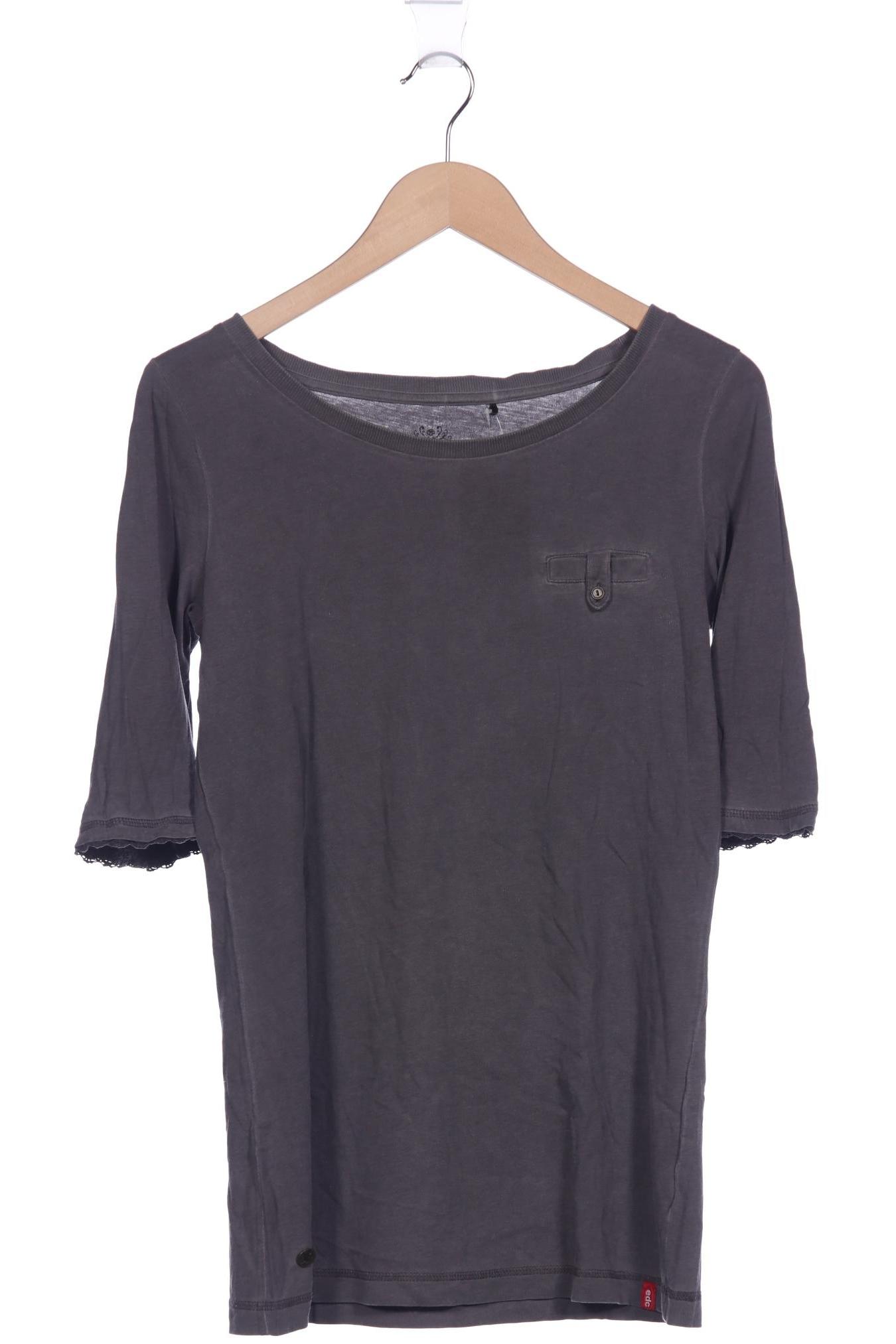 

edc by Esprit Damen T-Shirt, grau, Gr. 38