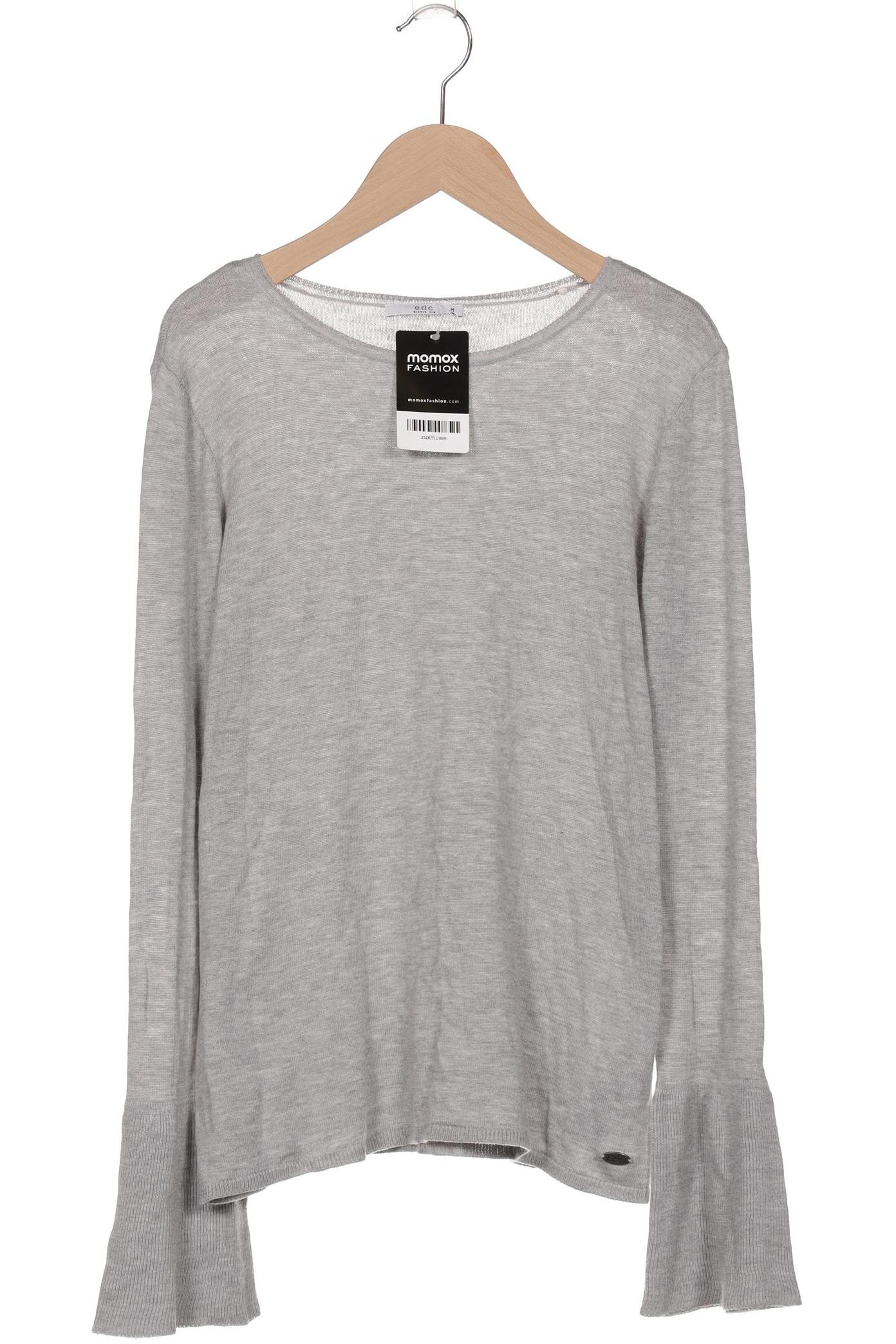 

edc by Esprit Damen Langarmshirt, grau, Gr. 38