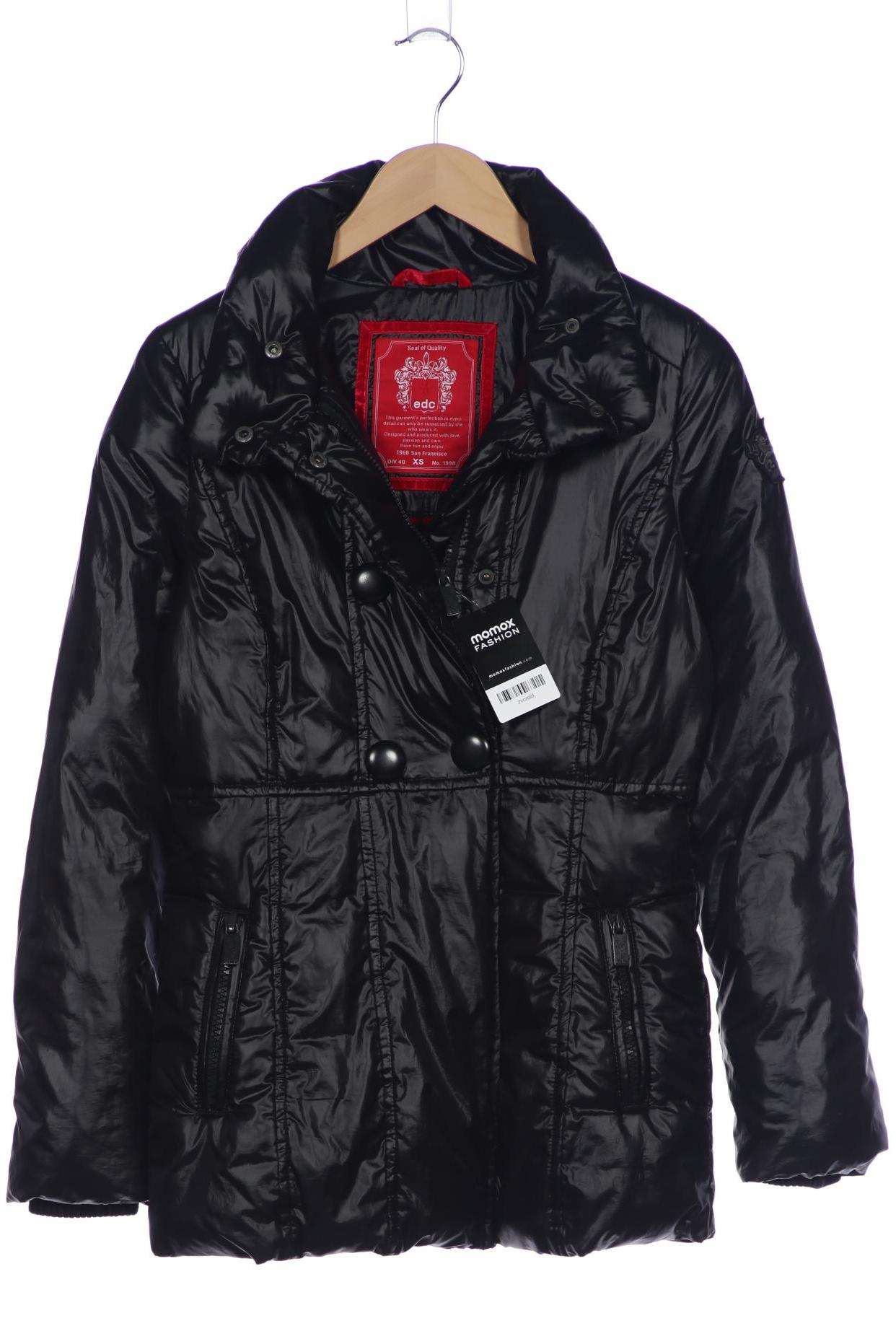 

edc by Esprit Damen Jacke, schwarz, Gr. 34