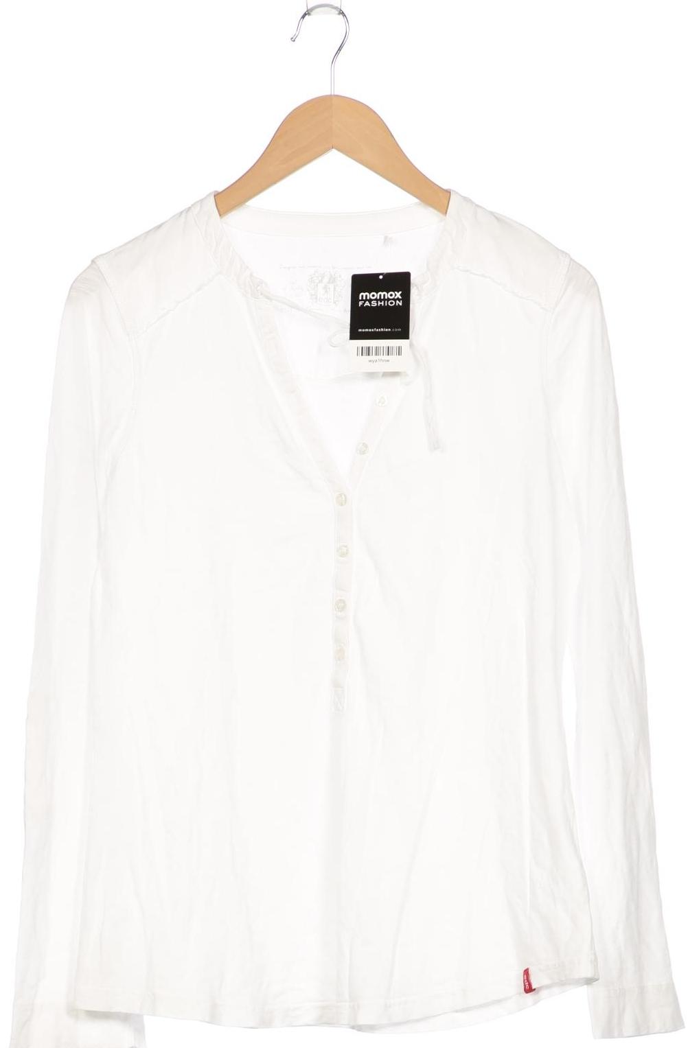 

edc by Esprit Damen Langarmshirt, weiß, Gr. 42