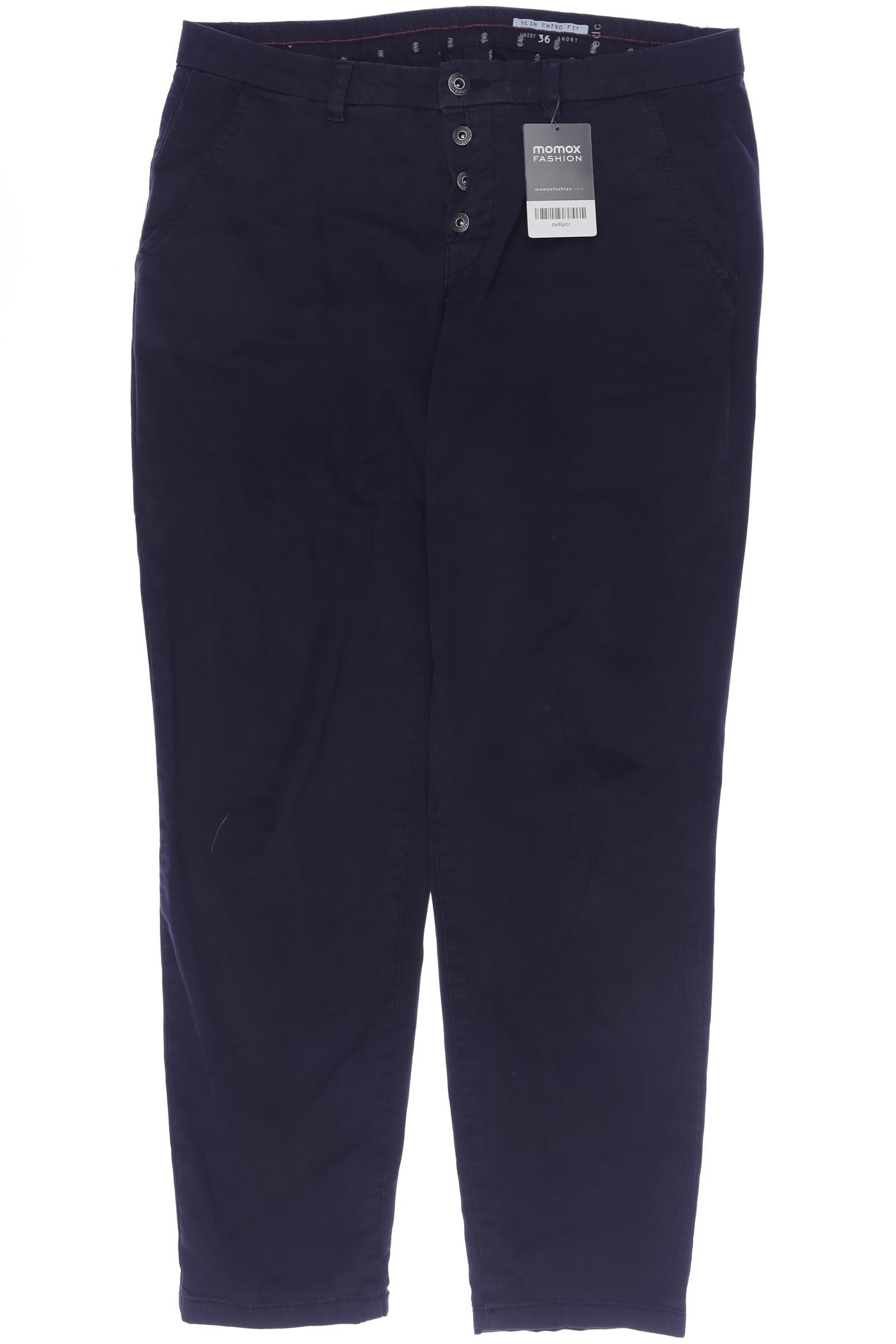

edc by Esprit Damen Stoffhose, marineblau, Gr. 36