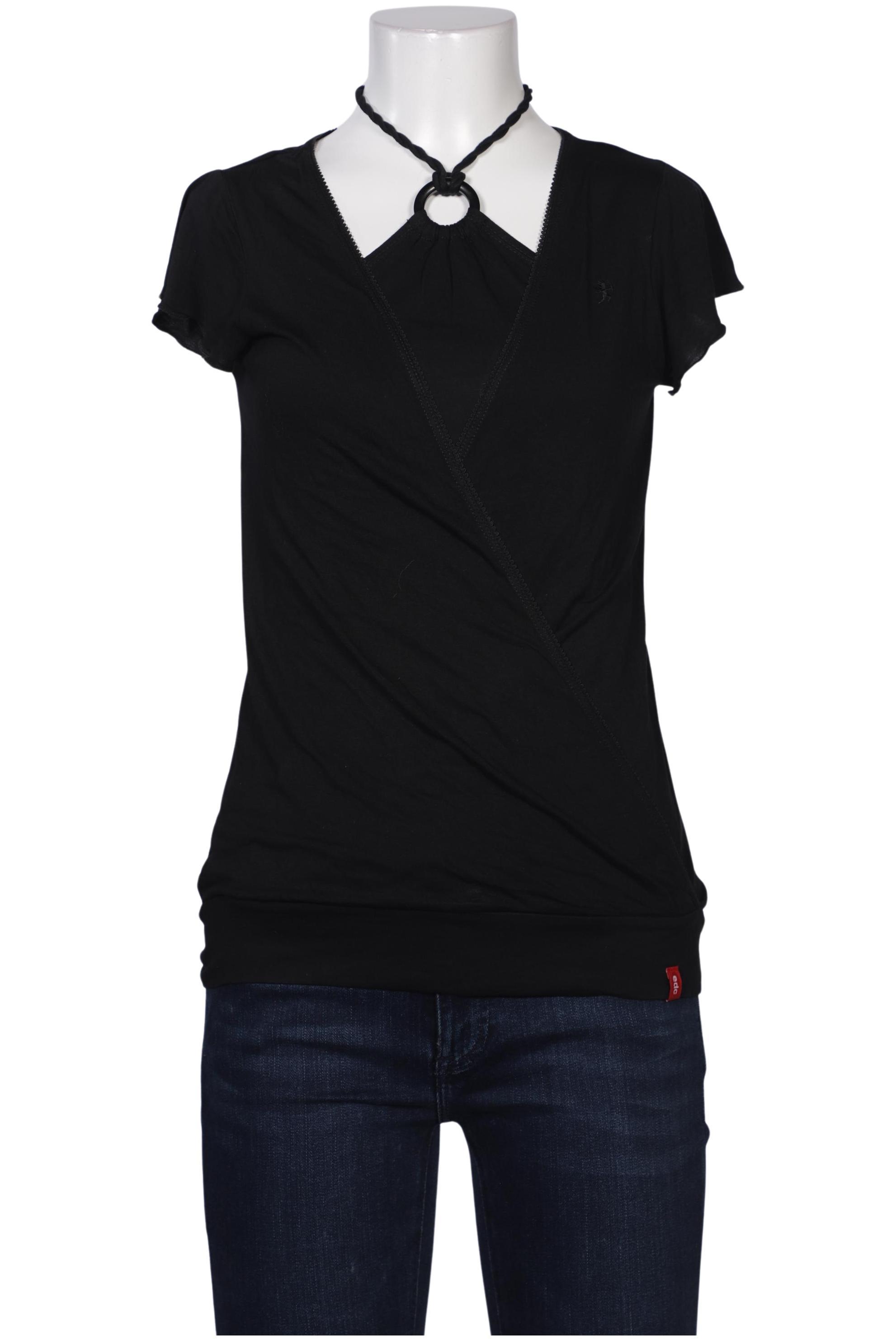 

edc by Esprit Damen T-Shirt, schwarz, Gr. 36