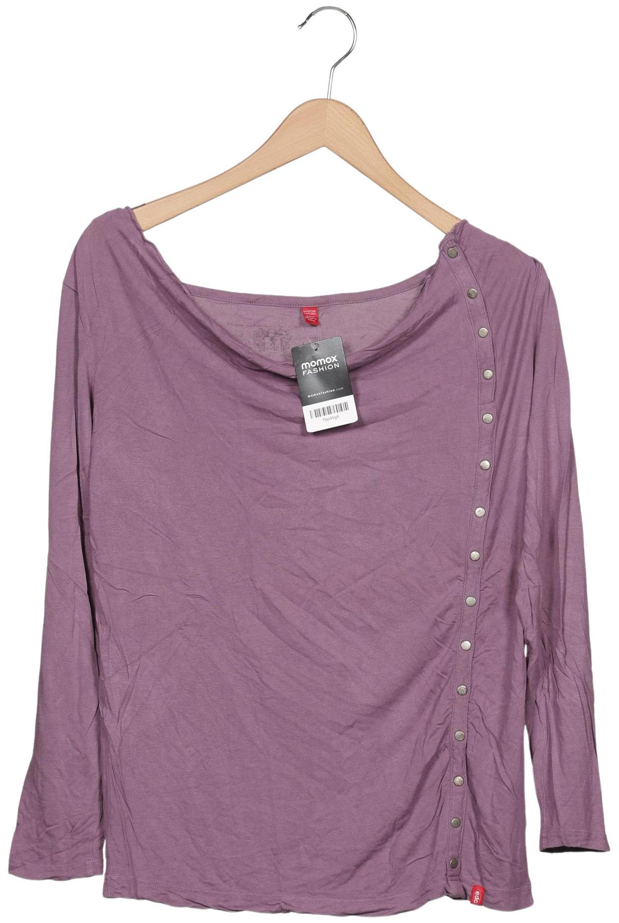 

edc by Esprit Damen Langarmshirt, flieder, Gr. 42