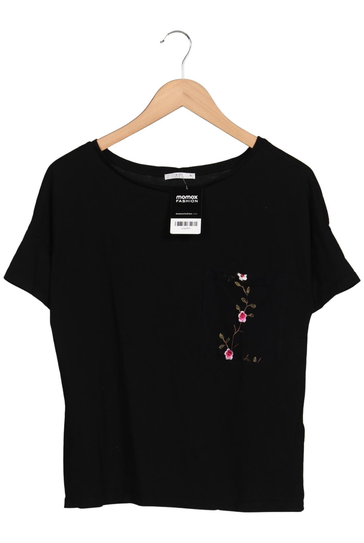 

edc by Esprit Damen T-Shirt, schwarz, Gr. 38