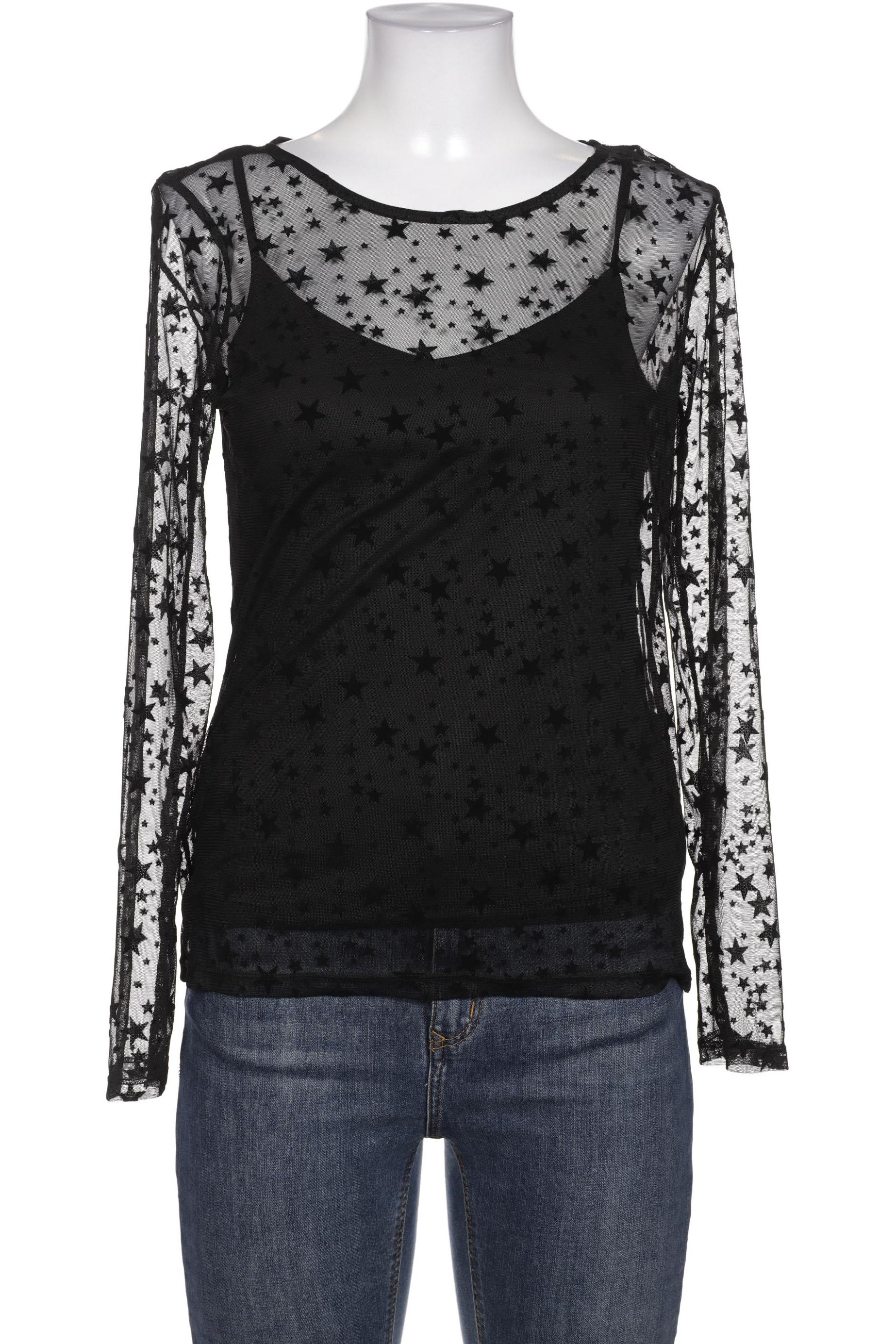 

edc Damen Bluse, schwarz