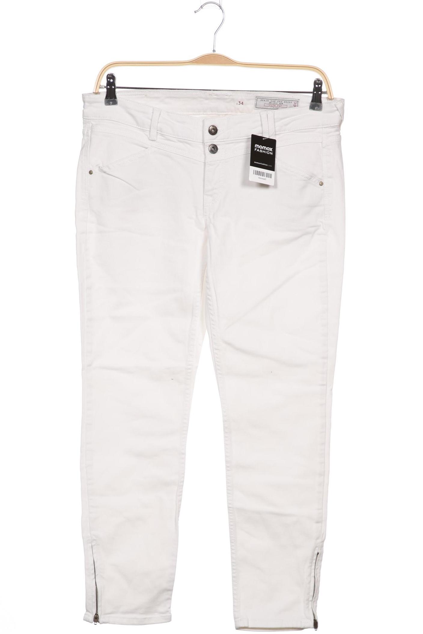 

edc Damen Jeans, weiß, Gr. 44