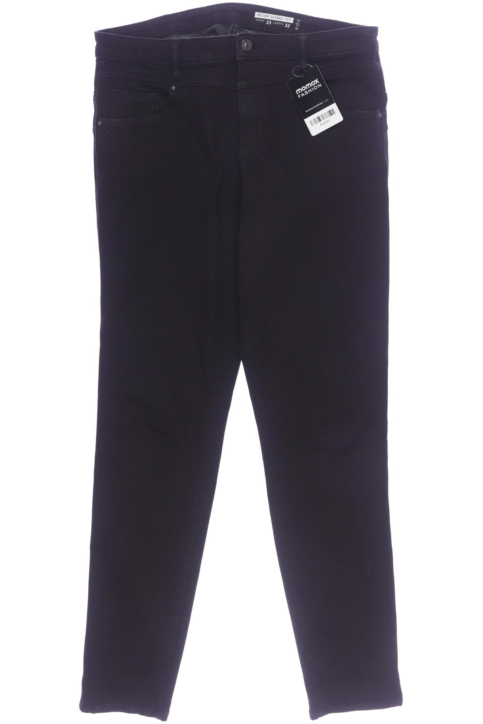 

edc Damen Jeans, schwarz, Gr. 33