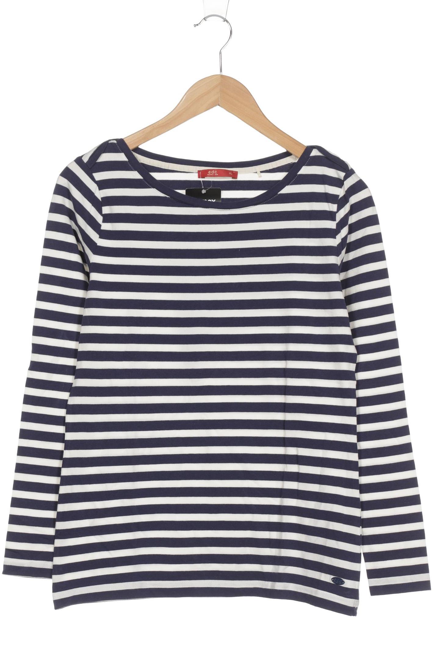 

edc Damen Langarmshirt, marineblau