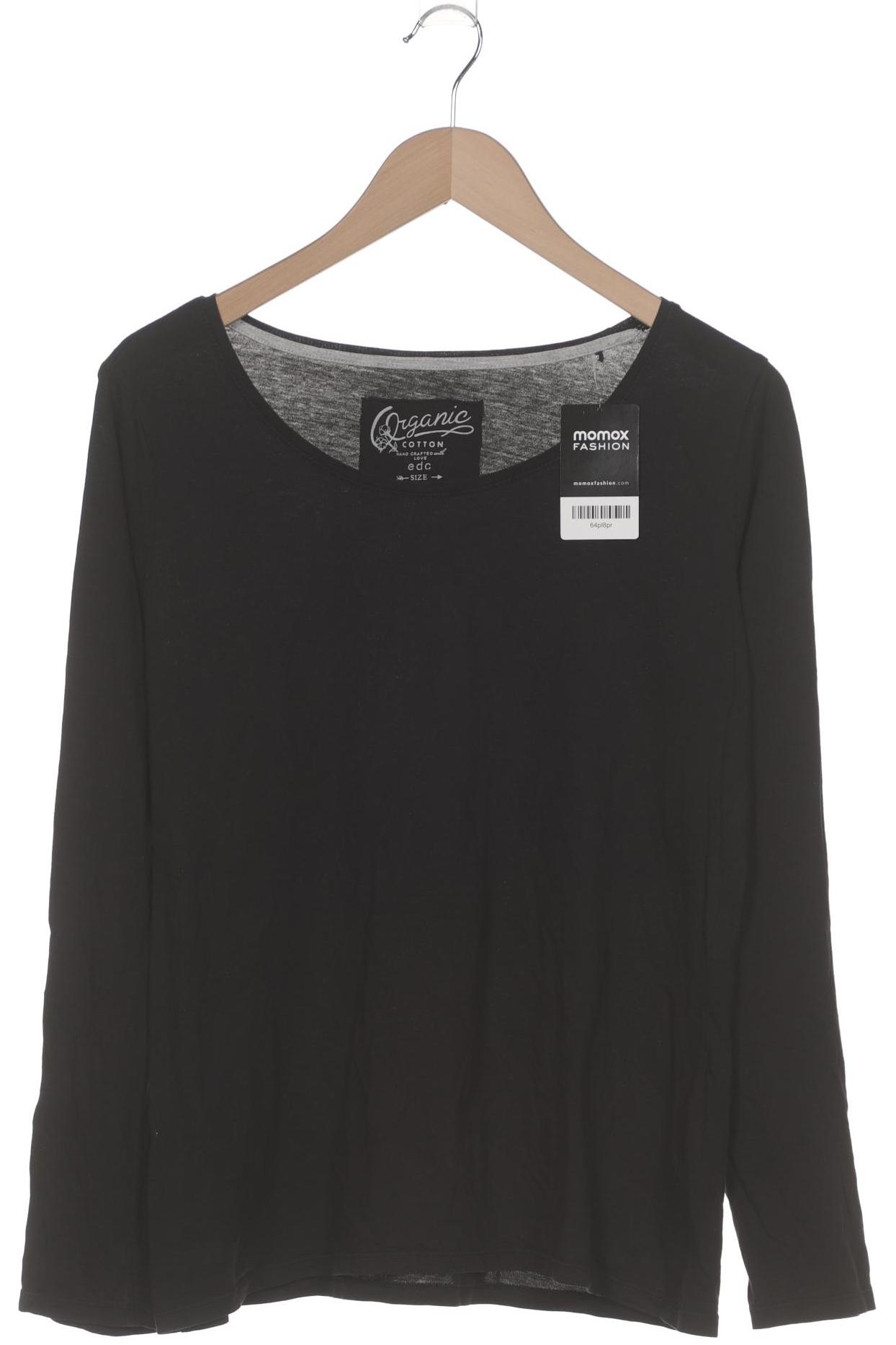 

edc Damen Langarmshirt, schwarz, Gr. 44