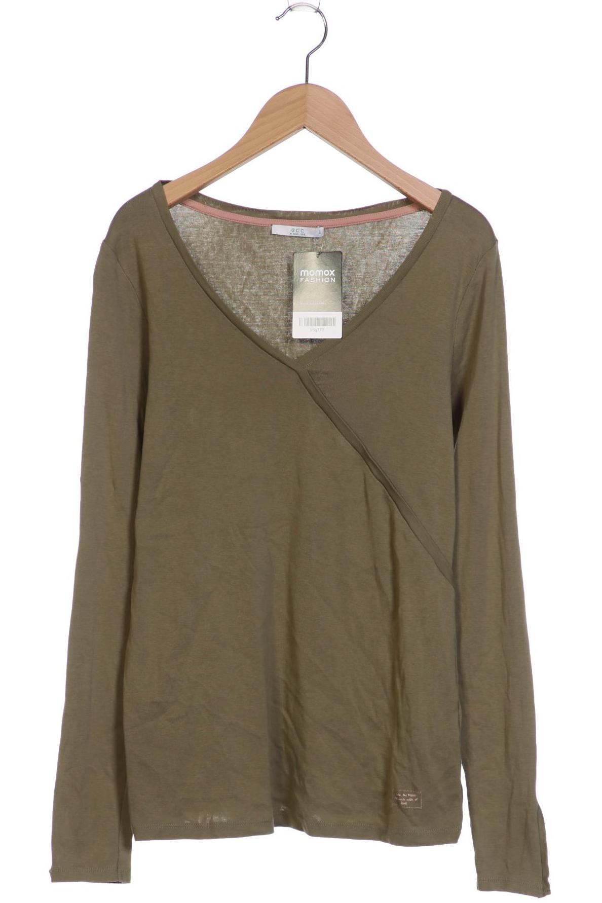 

edc Damen Langarmshirt, grün, Gr. 42