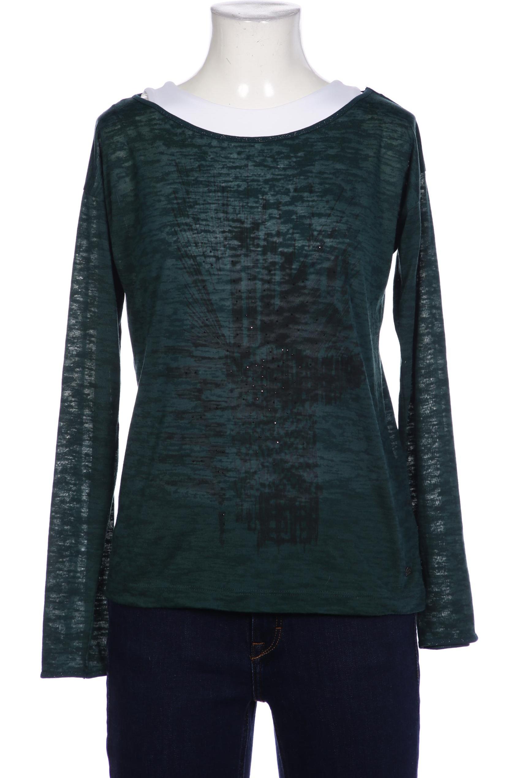 

edc Damen Langarmshirt, grün, Gr. 36