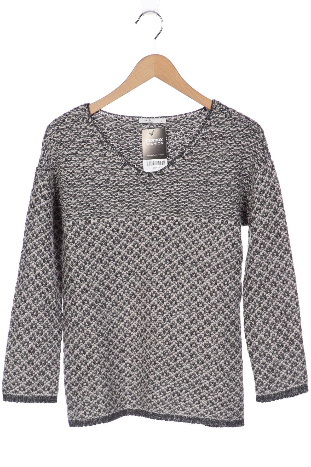 

edc Damen Pullover, grau, Gr. 42