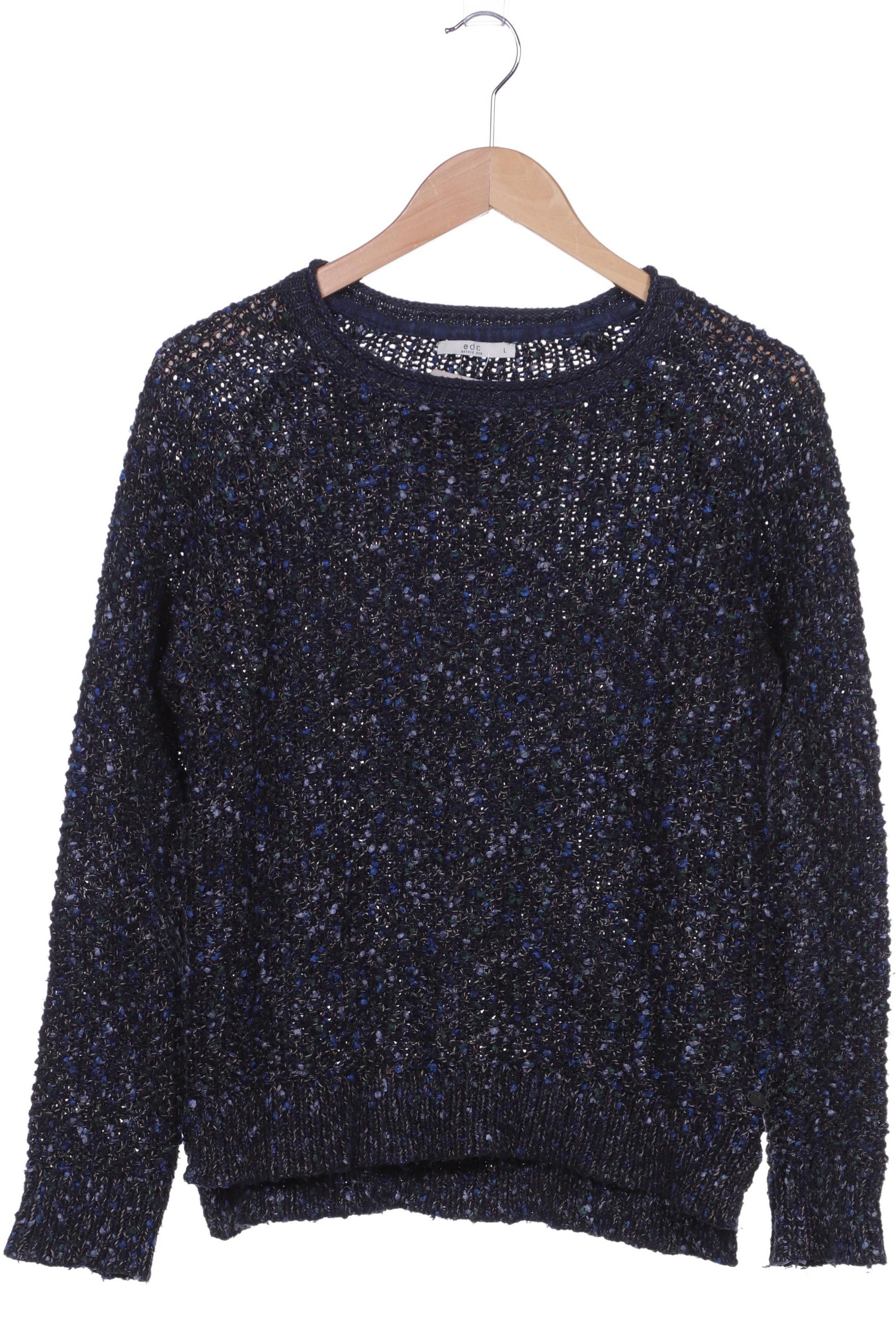 

edc Damen Pullover, blau