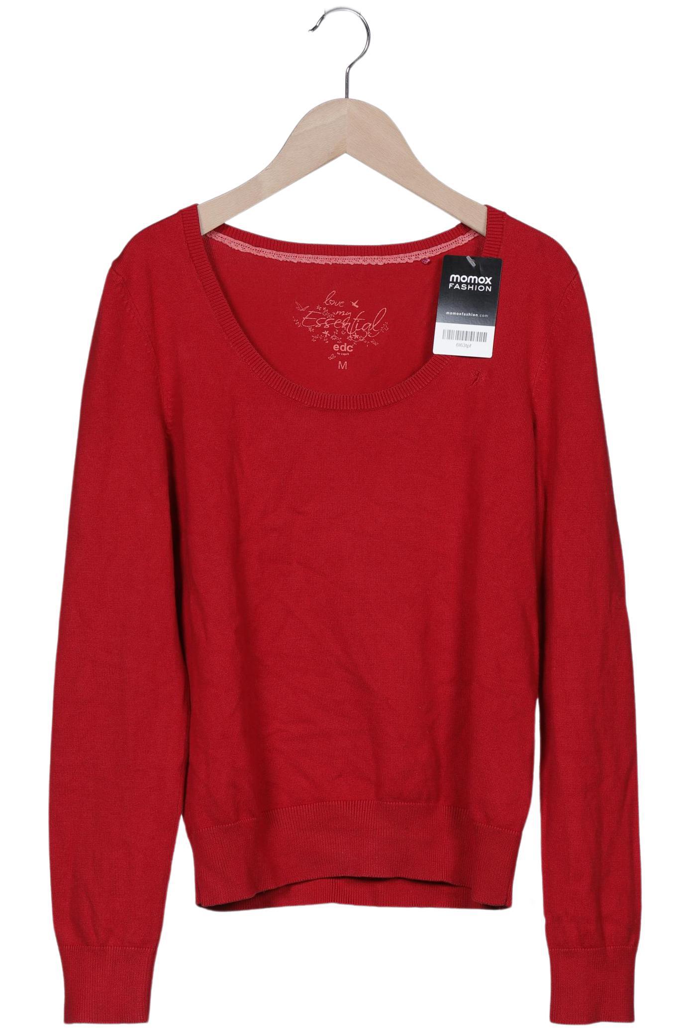 

edc Damen Pullover, rot, Gr. 38