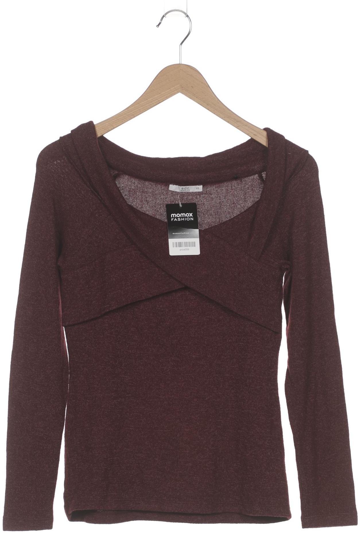 

edc Damen Pullover, bordeaux, Gr. 34