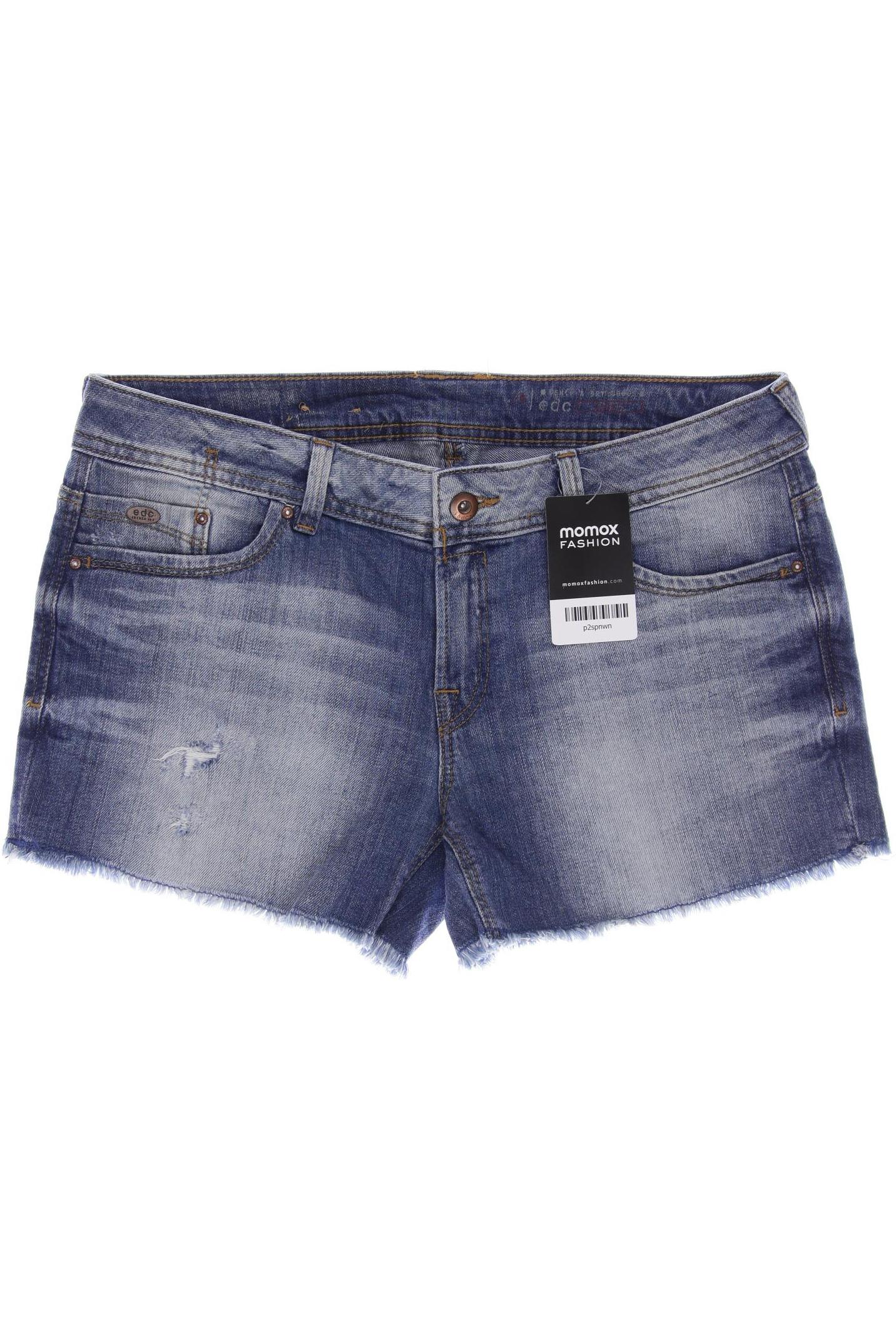 

edc Damen Shorts, blau, Gr. 40