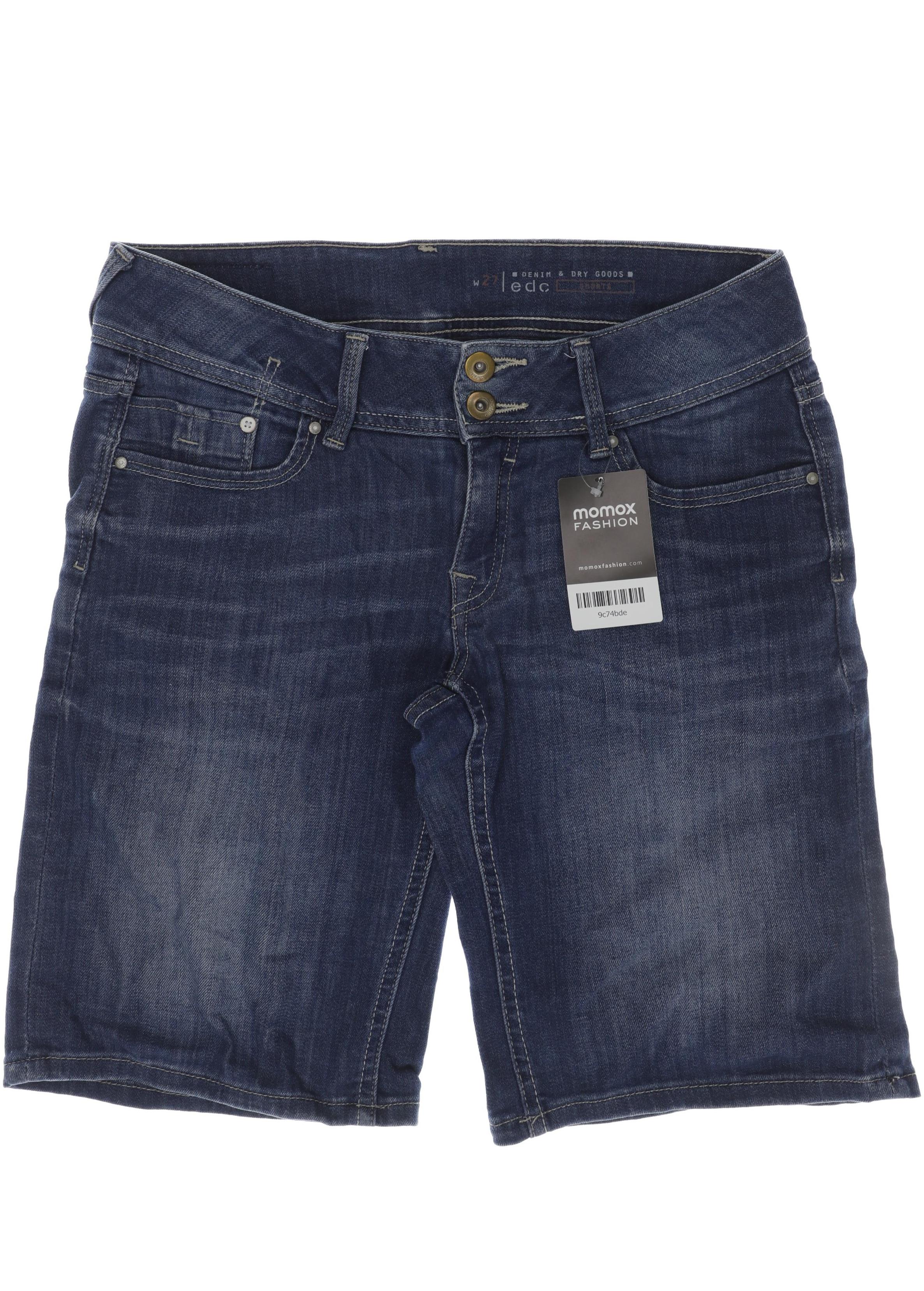 

edc Damen Shorts, blau, Gr. 27