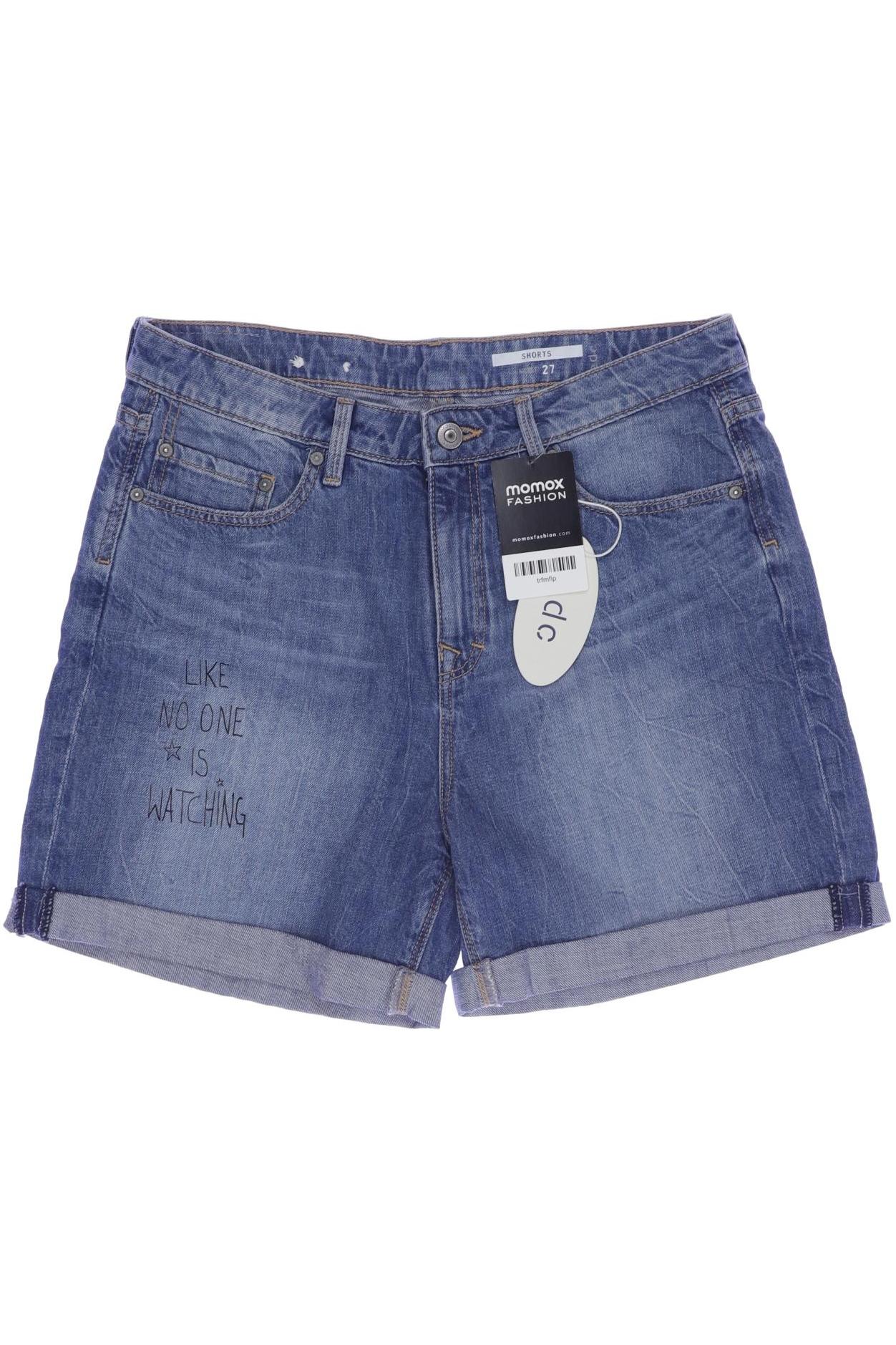 

edc Damen Shorts, blau, Gr. 27