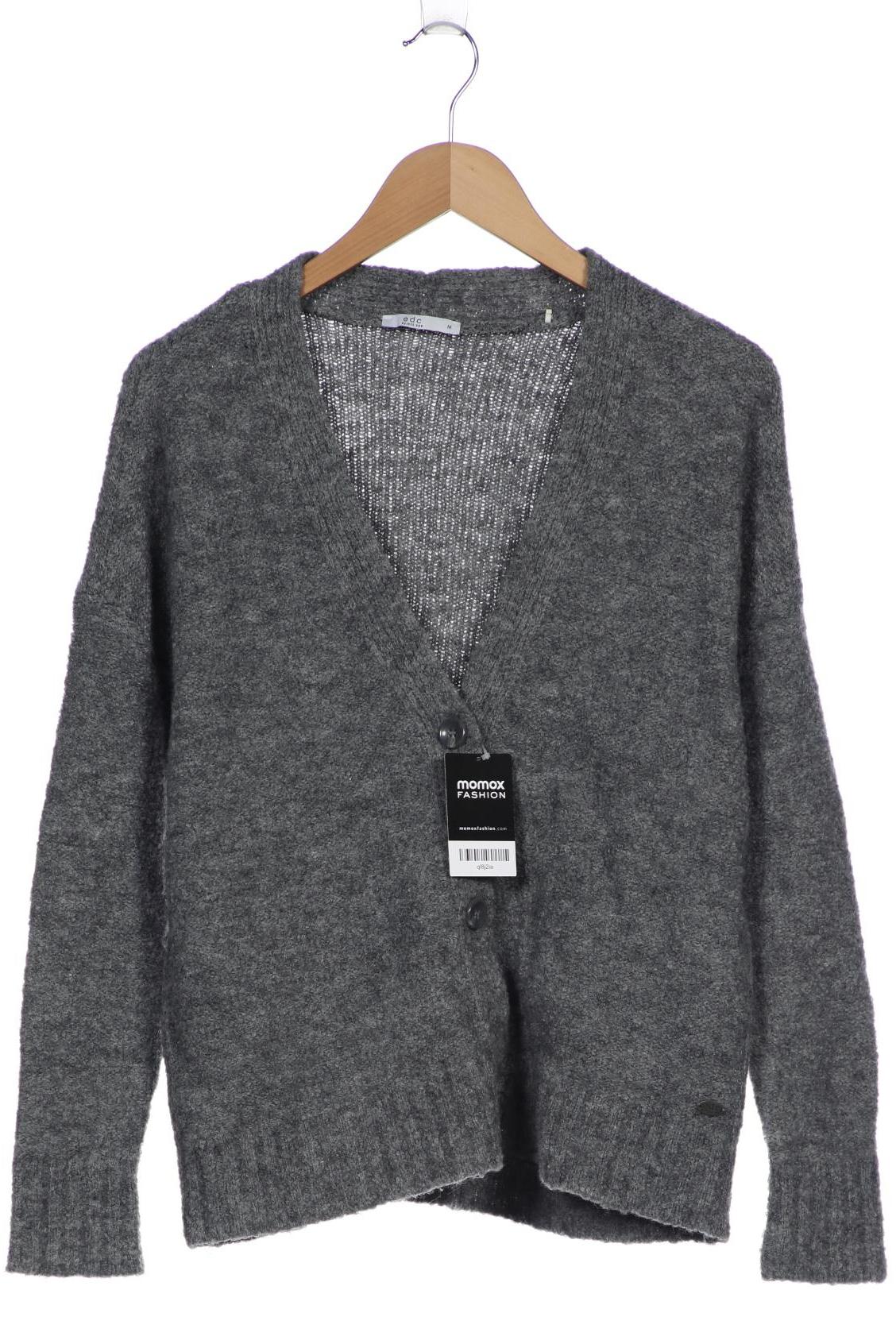 

edc Damen Strickjacke, grau, Gr. 38