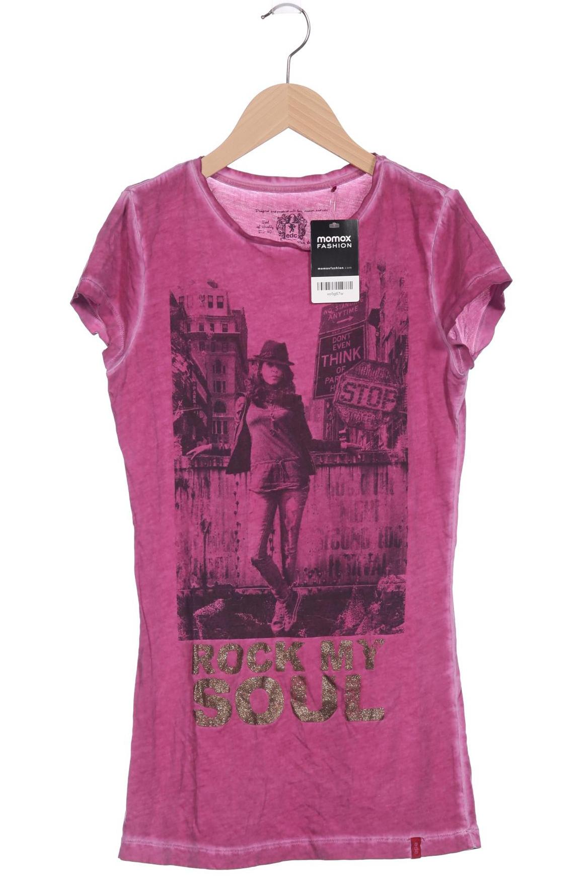 

edc Damen T-Shirt, pink, Gr. 38