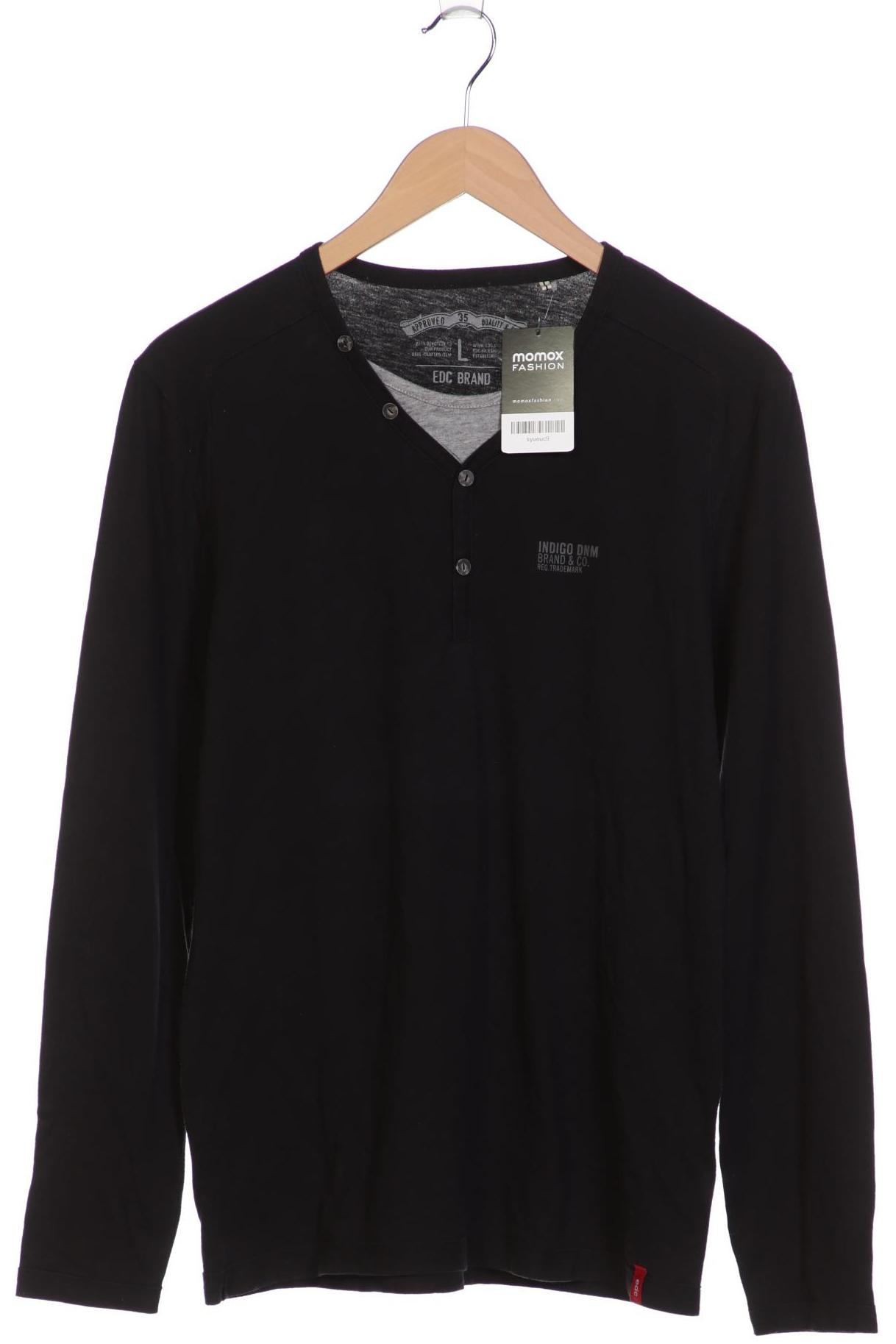 

edc Herren Langarmshirt, schwarz, Gr. 52