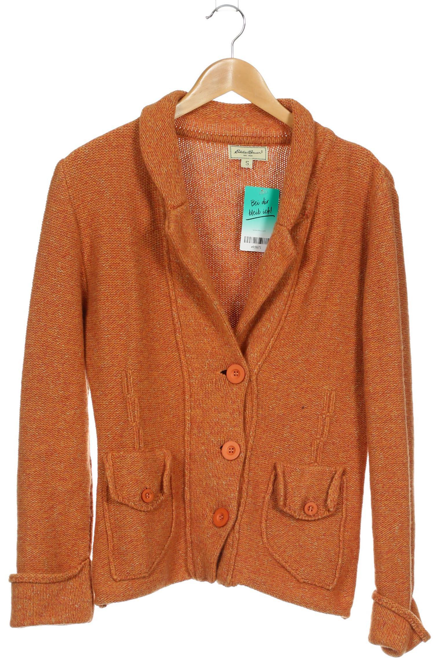 

Eddie Bauer Damen Strickjacke, orange, Gr.