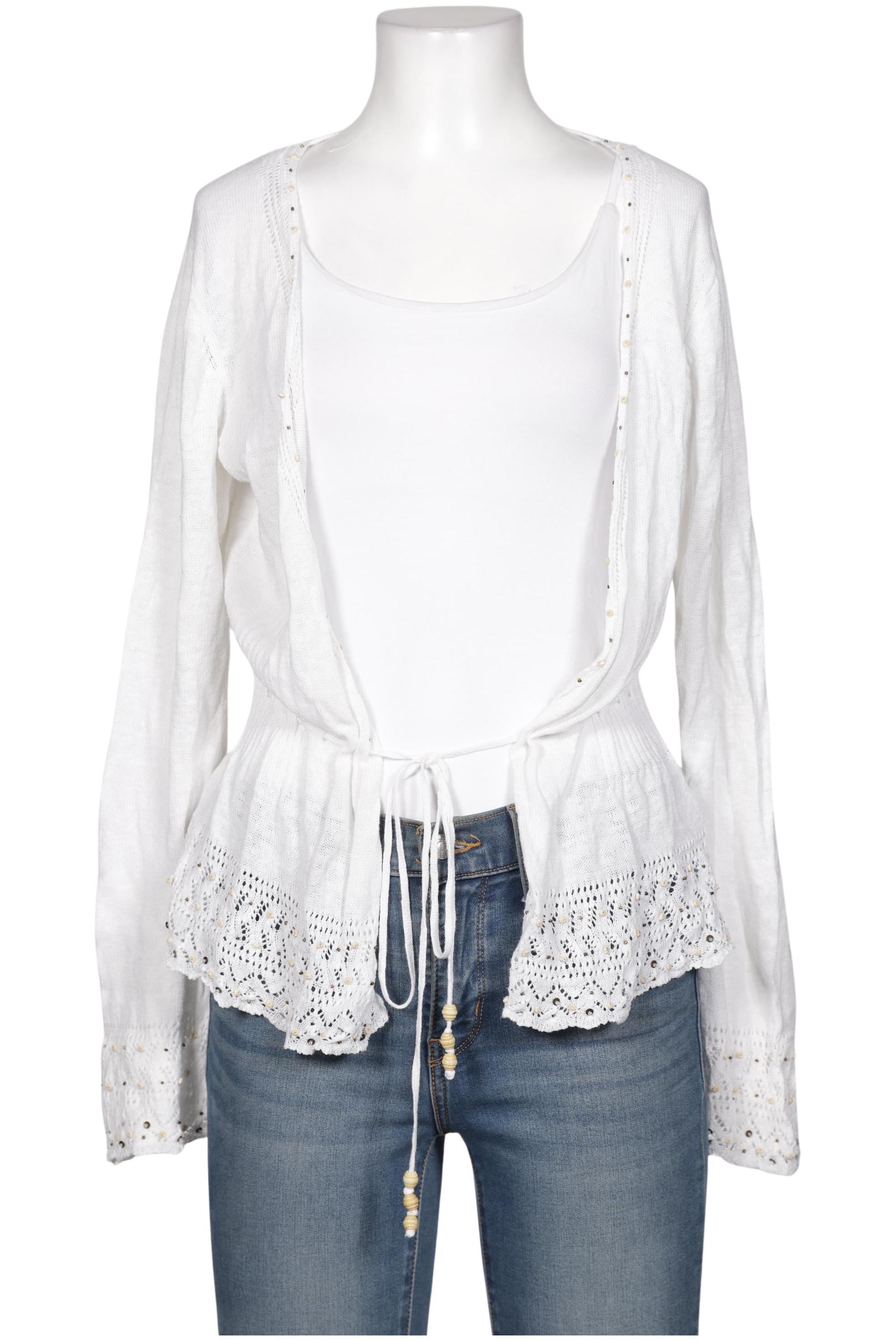 

Eddie Bauer Damen Strickjacke, weiß, Gr. 36