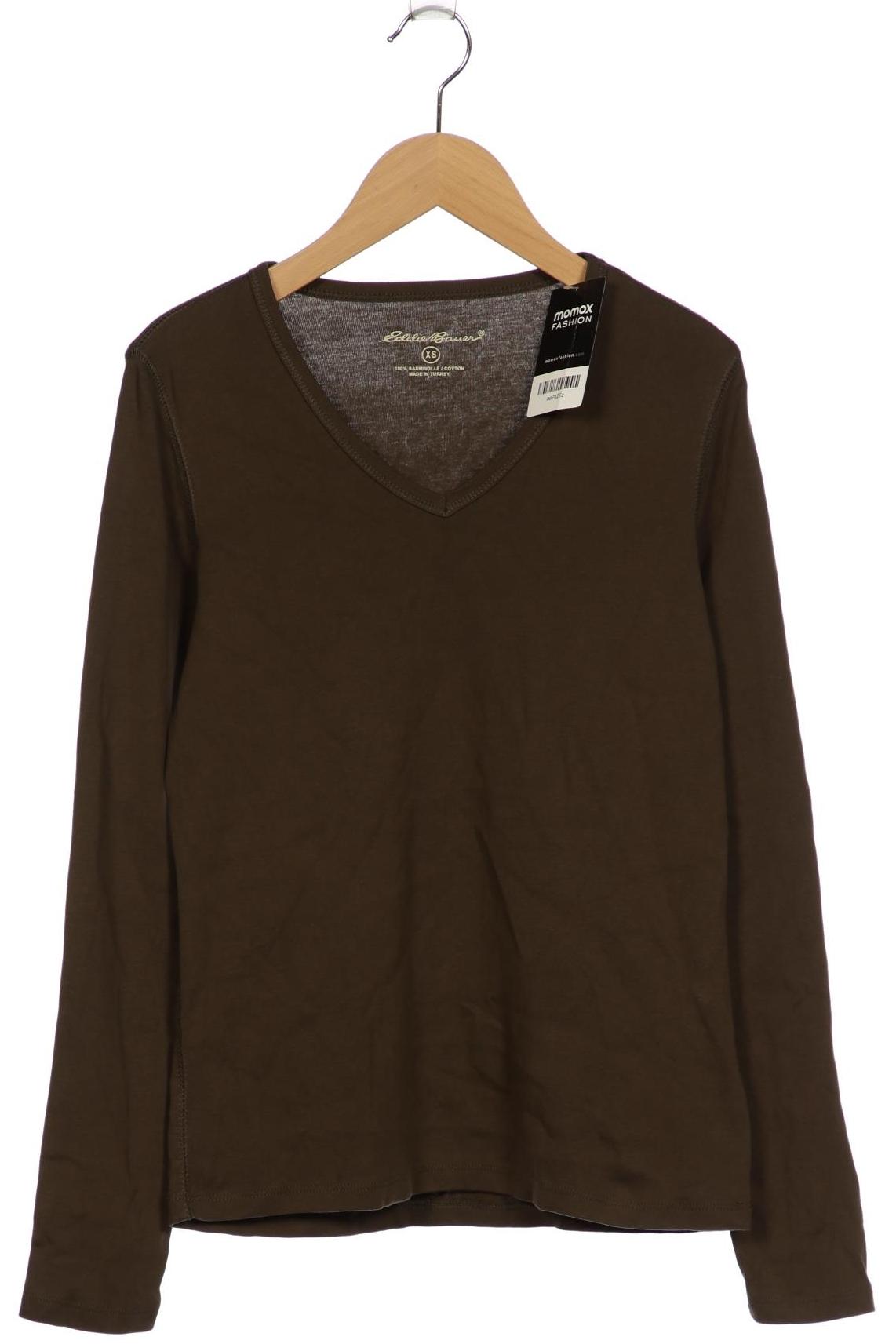 

Eddie Bauer Damen Langarmshirt, grün, Gr. 34