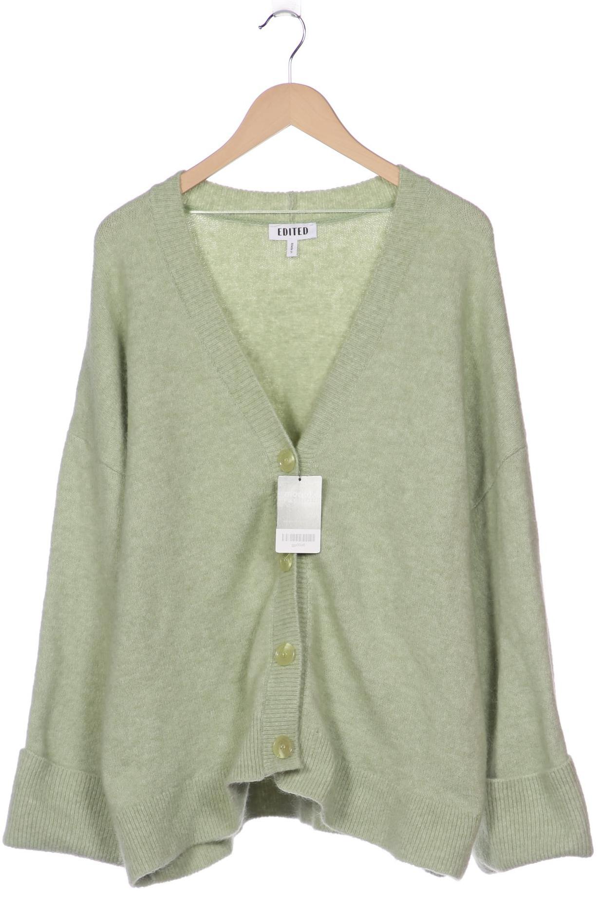 

EDITED THE LABEL Damen Strickjacke, hellgrün