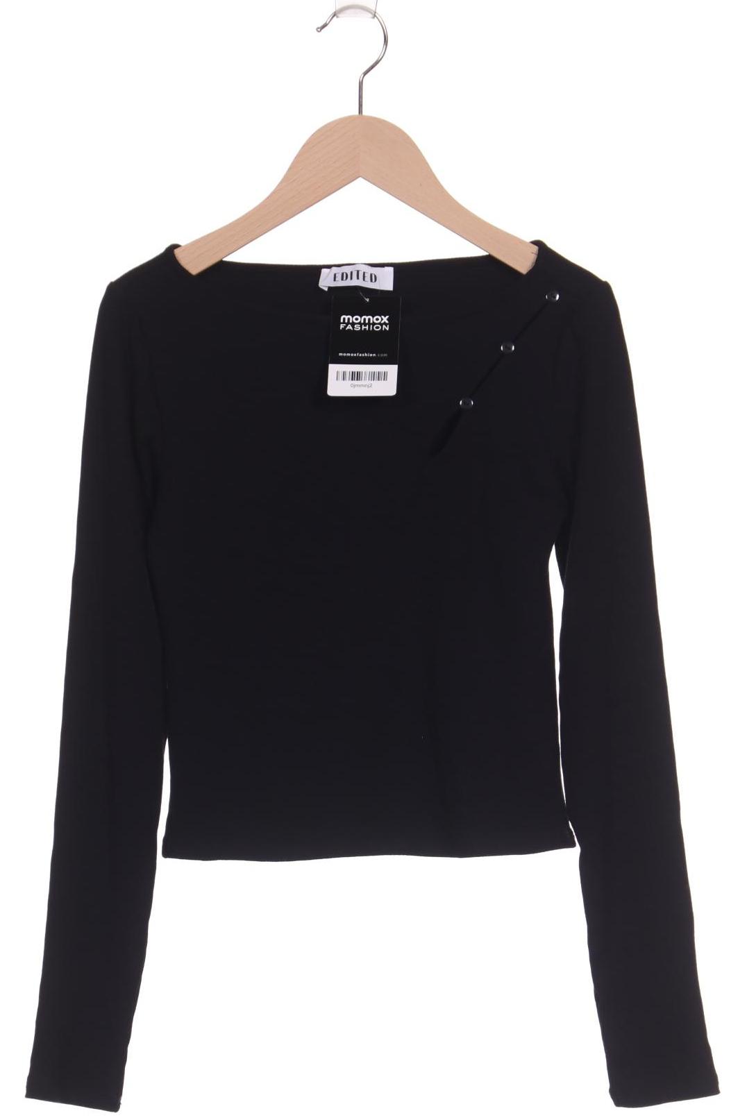 

Edited THE Label Damen Langarmshirt, schwarz, Gr. 38