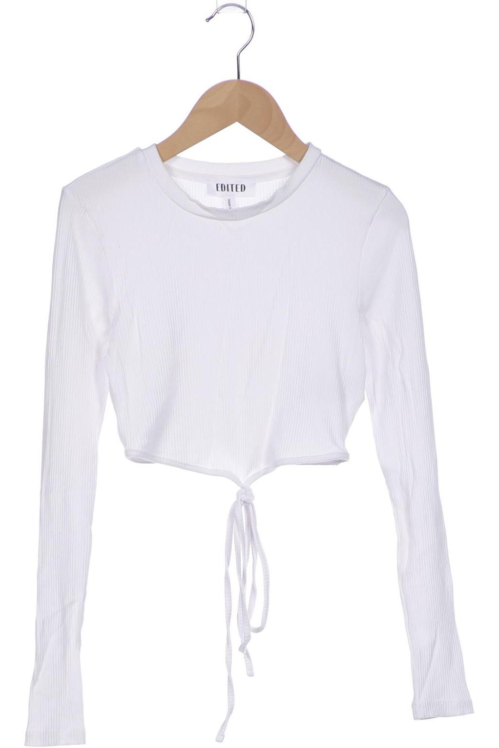 

Edited THE Label Damen Langarmshirt, weiß, Gr. 34