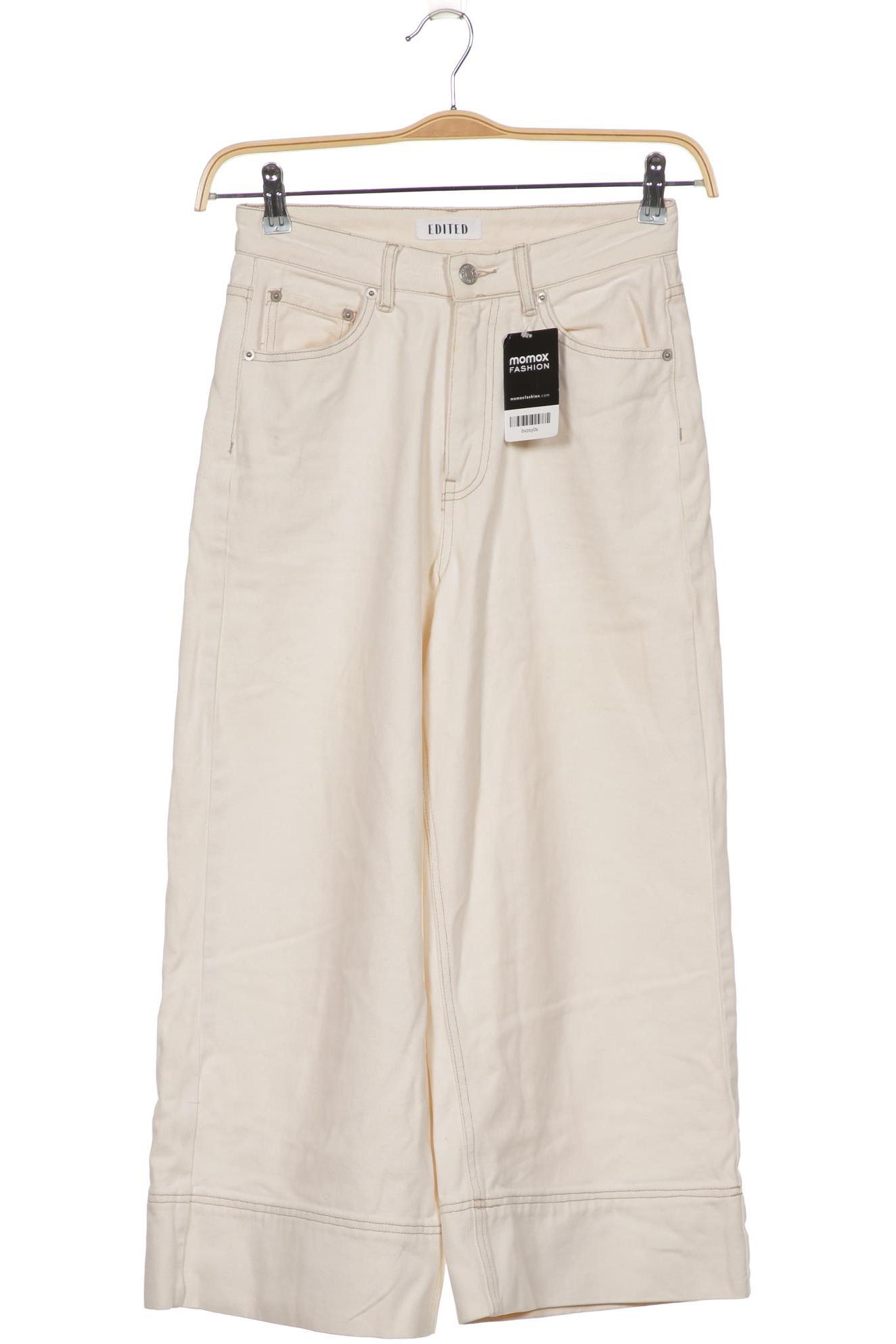 

EDITED THE LABEL Damen Jeans, cremeweiß
