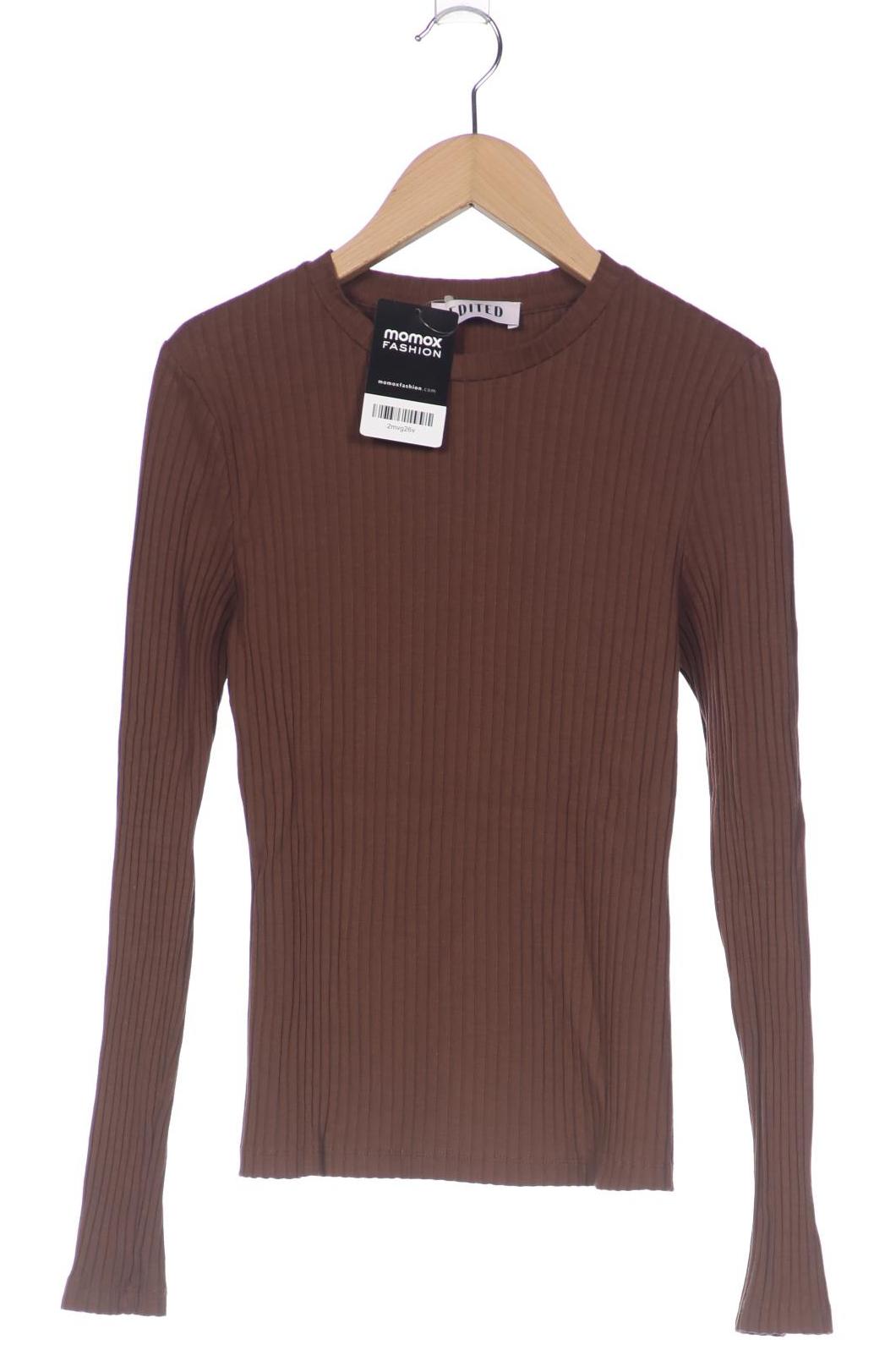 

Edited THE Label Damen Langarmshirt, braun, Gr. 34