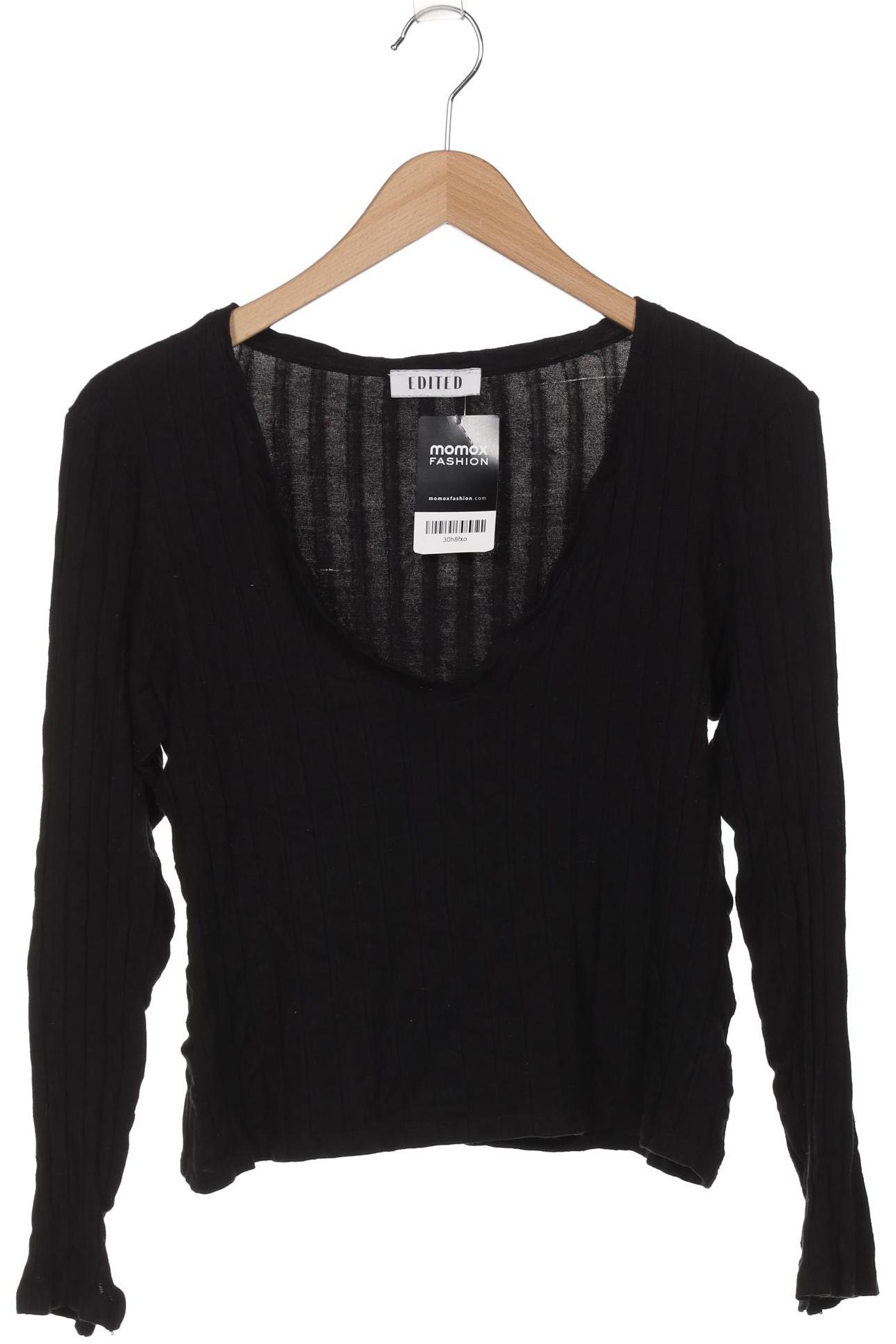 

Edited THE Label Damen Langarmshirt, schwarz, Gr. 38