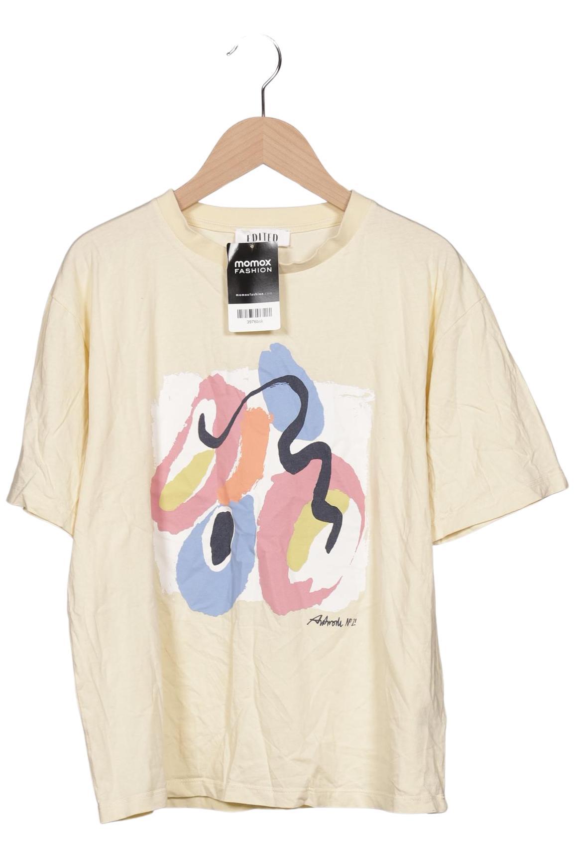 

Edited THE Label Damen T-Shirt, cremeweiß, Gr. 34